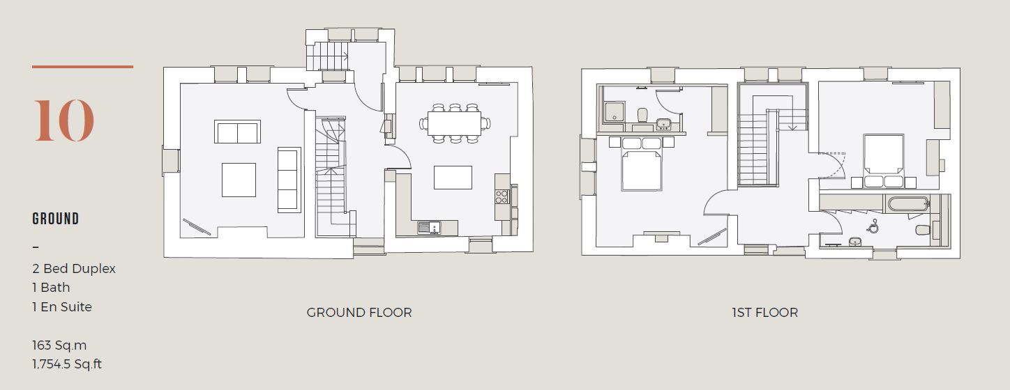 Two Bedroom Duplex Apartment, Clancy Quay by Kennedy Wilson, Clancy