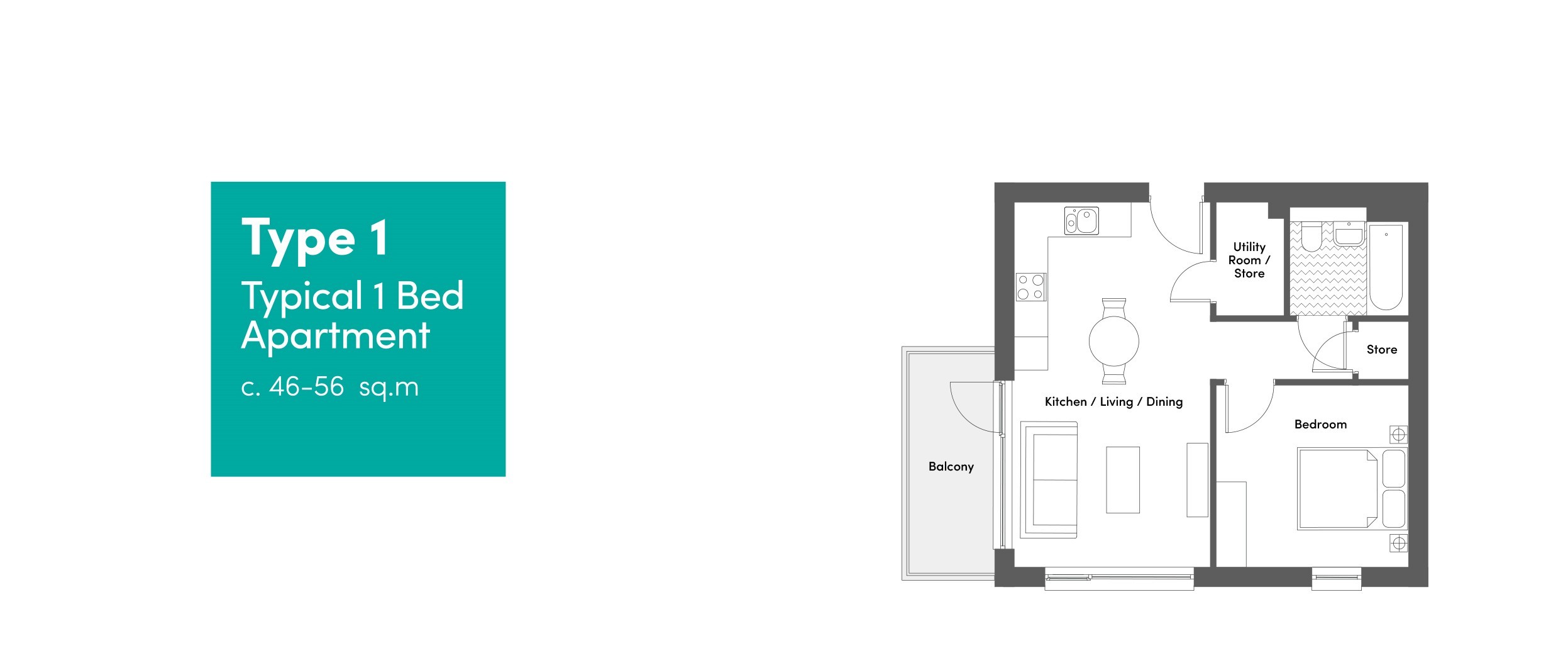1 bedroom apartment, Citywest Quarter, Citywest, Citywest, Co. Dublin