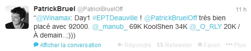 Tweet Deauville EPT Bruel