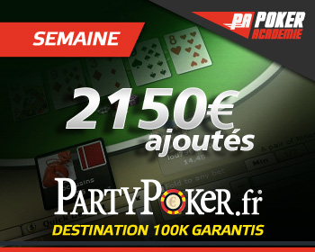 Semaine PartyPoker 2150€