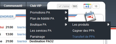 Transfert PPA entre membres Transfert PPA entre membres