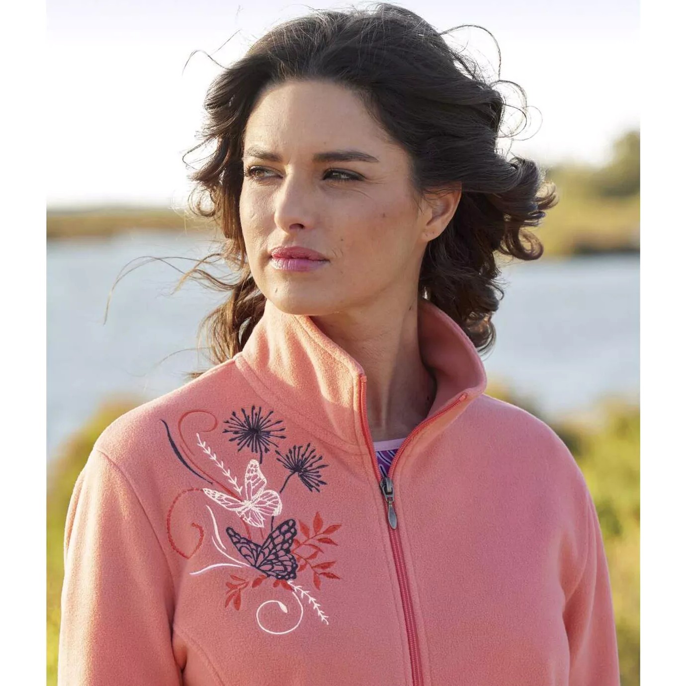 Atlas for Women Womens/Ladies Embroidered Microfleece Fleece Jacket (Pack AF793 eBay