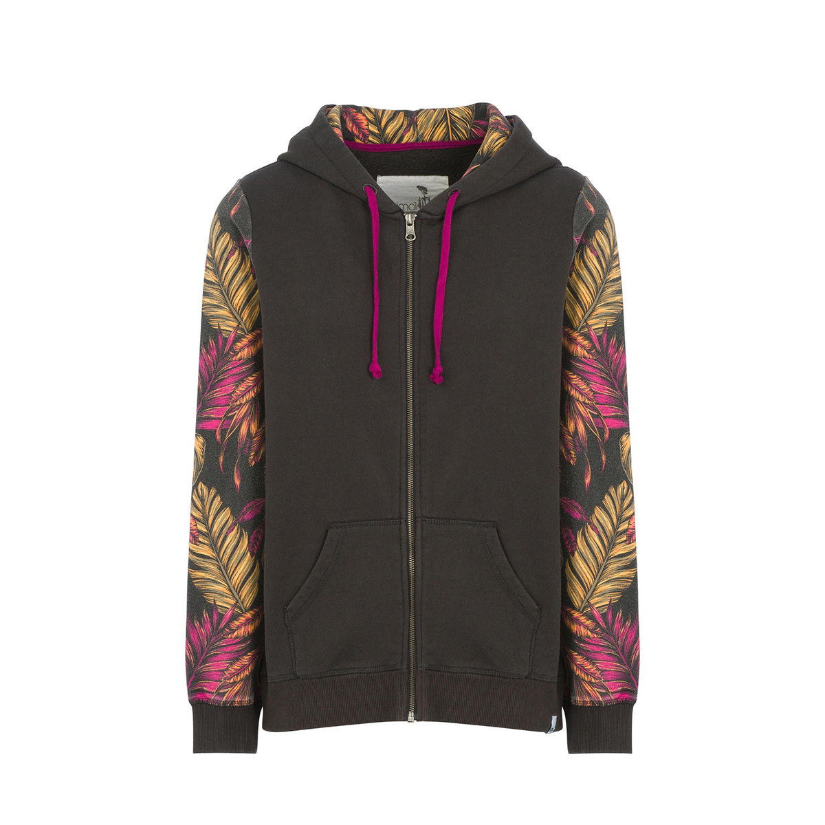 Build Your Brand Womens//Ladies Short Sleeve Hoodie RW6478