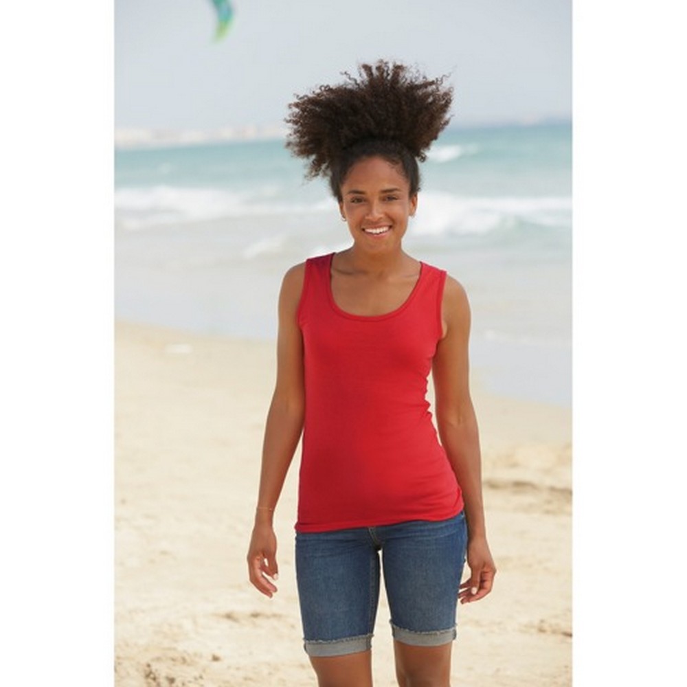 Fruit Of The Loom Ladies/Womens Lady-Fit Valueweight Vest (2XL) (Deep Navy)