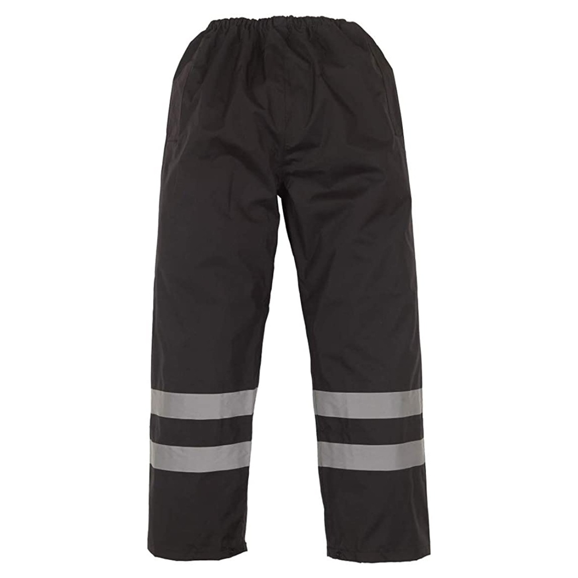 Yoko Mens Hi-Vis Waterproof Contractor Over Trousers (Pack of 2) (XL) (Black)