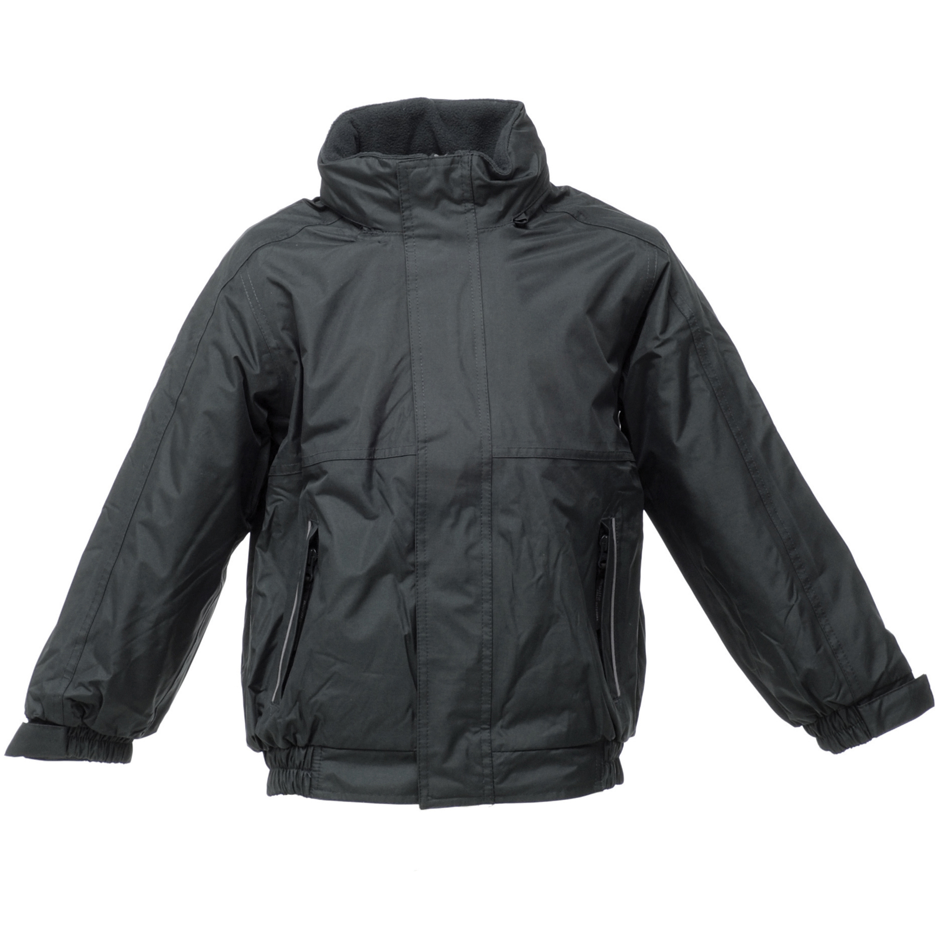 Regatta Kids/Childrens Waterproof Windproof Dover Jacket (36inch) (Black/Ash)