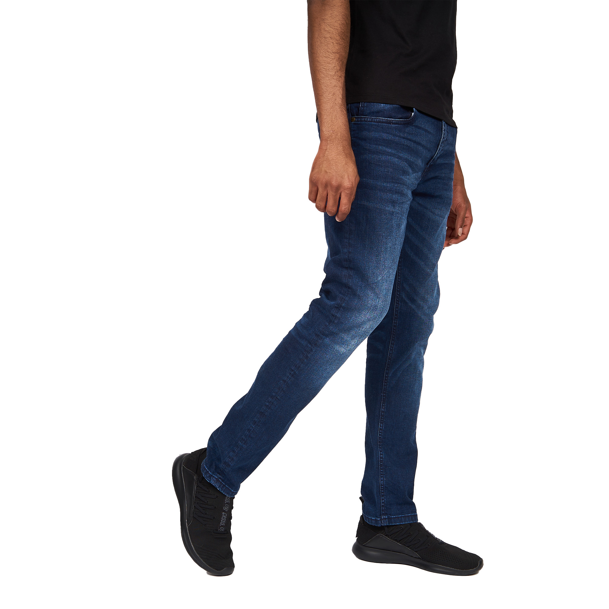 Crosshatch Mens Svelte Stretch Jeans (BG355) - Picture 30 of 33
