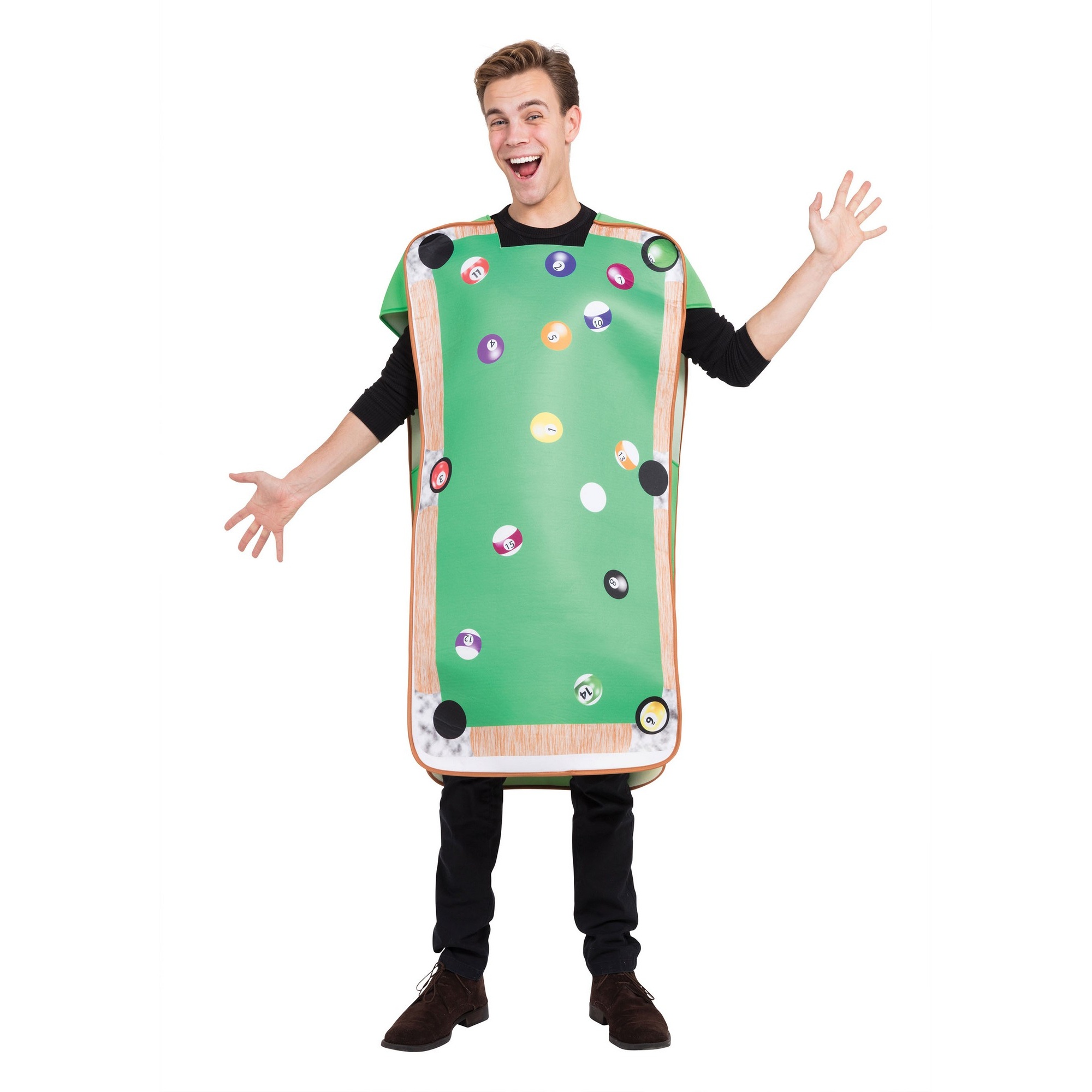 Bristol Novelty Unisex Adults Pool Table Costume (One Size) (Multicoloured)