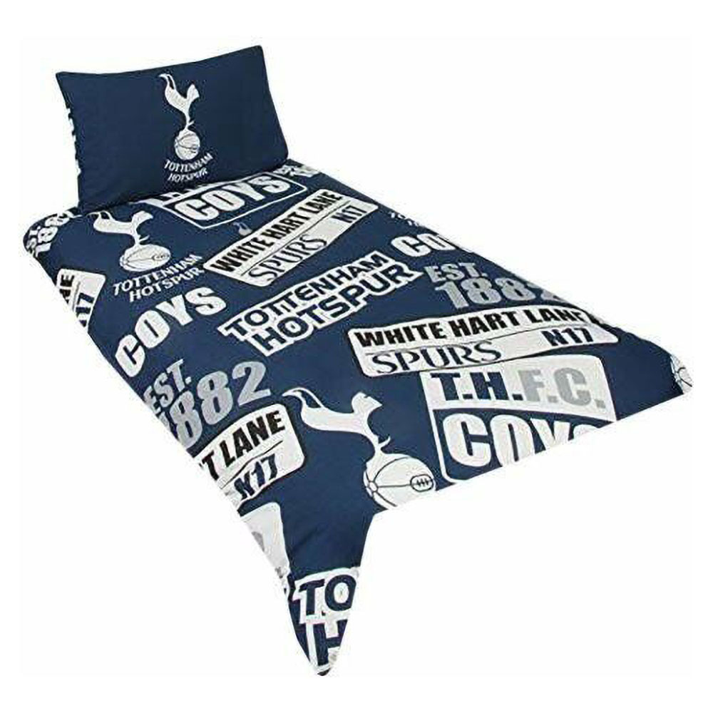 Tottenham Hotspur Patch Single Duvet And Pillow Set (BS1084) - eBay