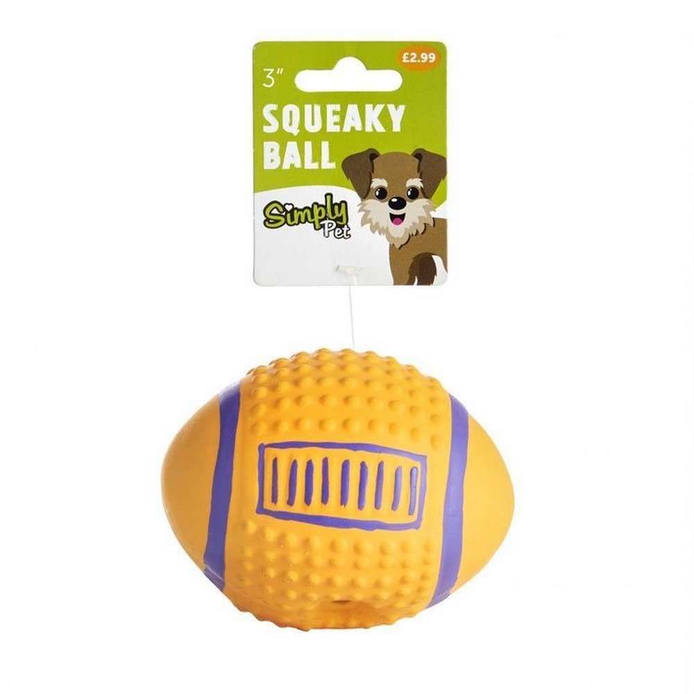 squeaky dog football