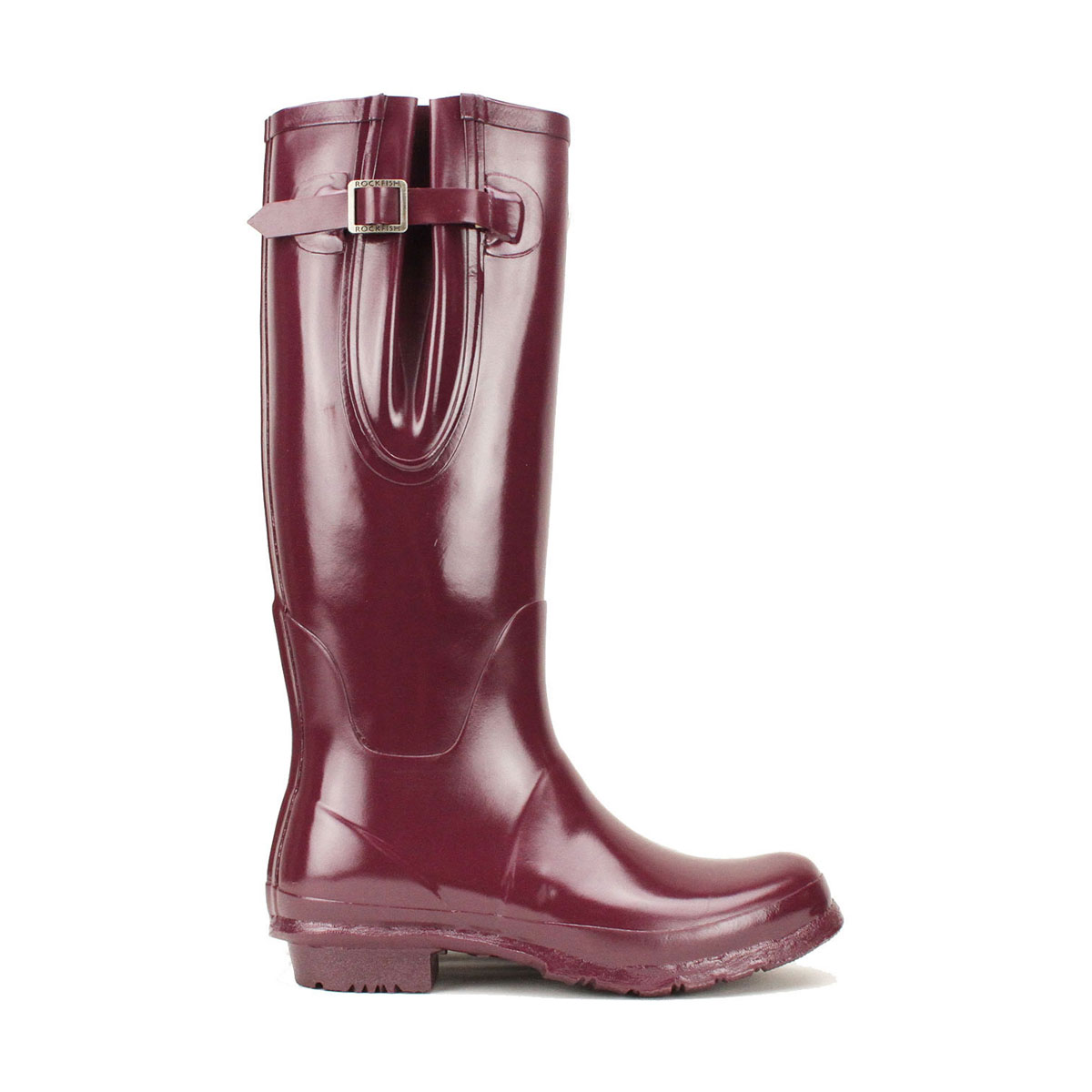 Rockfish Botas altas de agua ajustables acabado brillante para mujer  (BZ1326) | eBay