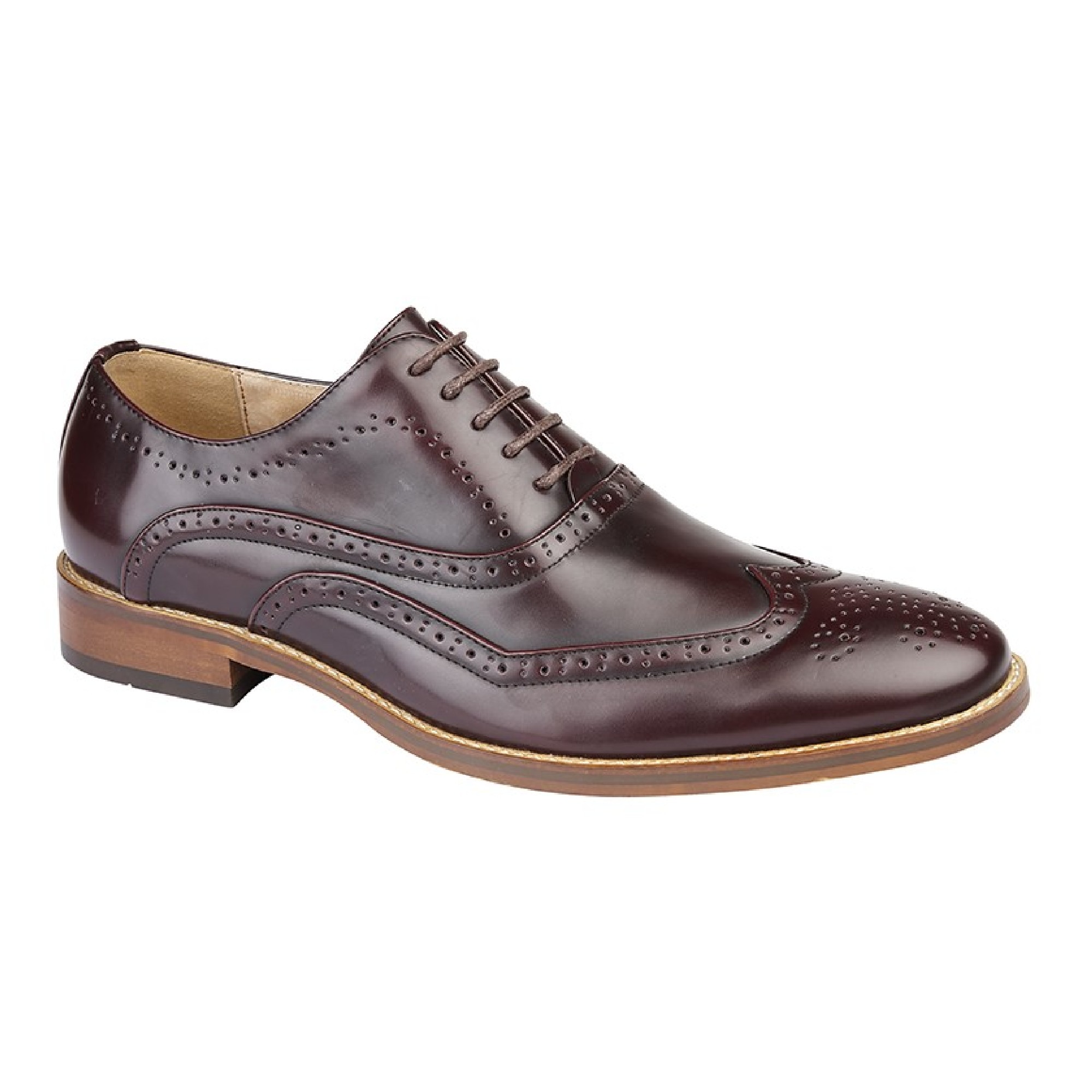 Goor Mens Wing Capped Brogue Oxford Shoes (DF1529) eBay