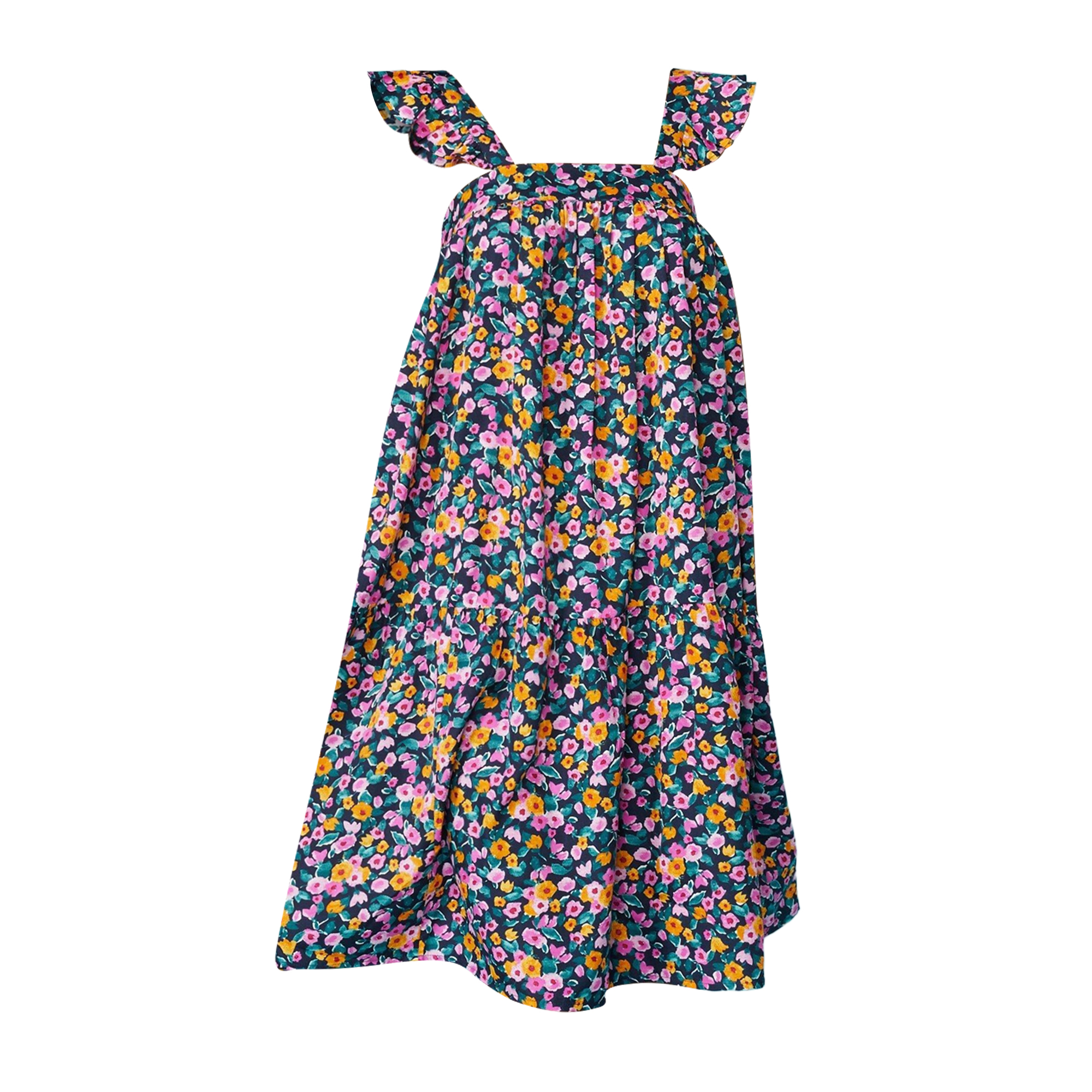 Debenhams Womens/Ladies Floral Frill Beach Swing Dress (DH3308) | eBay