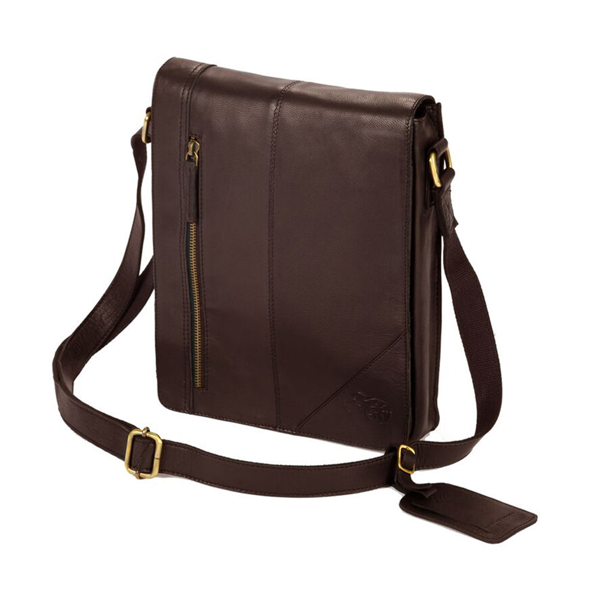 Eastern Counties Leather Narrow Messenger Bag (One size) (Black) Eastern Counties Leather Narrow Messenger Bag (One size) (Black)