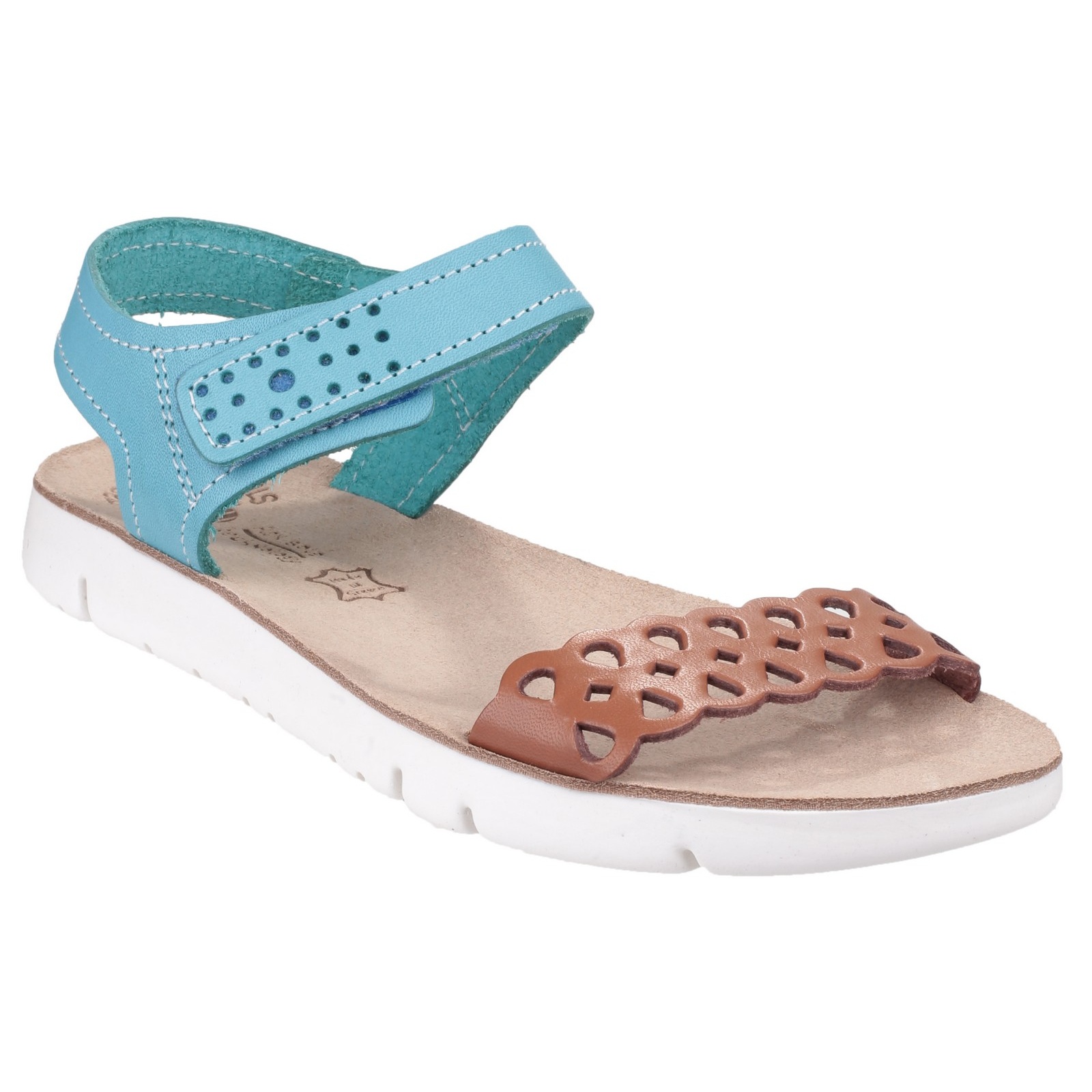 Damen Agios Kontrast Kontrast Kontrast Sandale mit Klettverschluss (FS3534) 6c9494 Damen Agios Kontrast Kontrast Kontrast Sandale mit Klettverschluss (FS3534) 6c9494