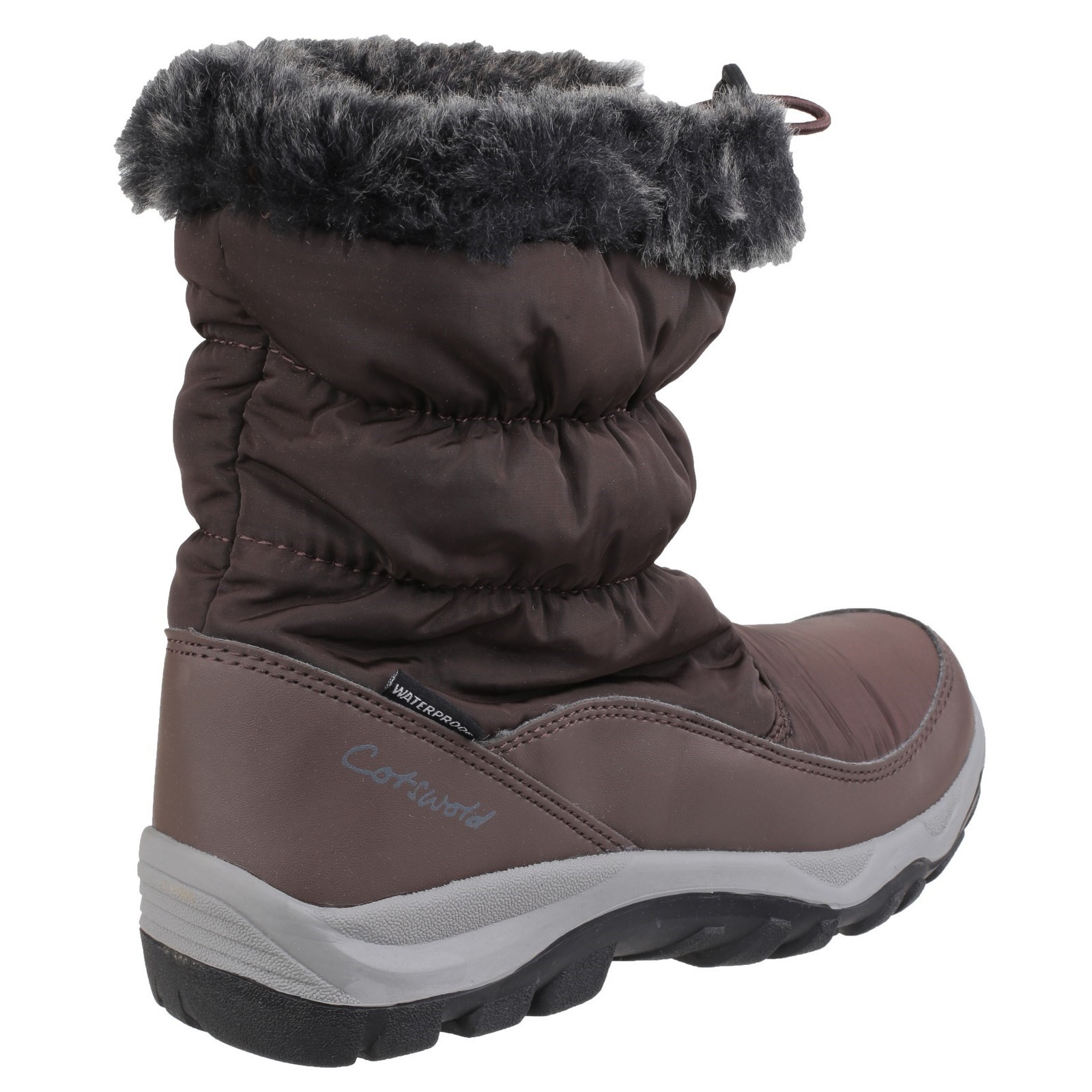 Cotswold Womens/Ladies Frost Pull On Fur Trim Winter Boots (FS3804) eBay
