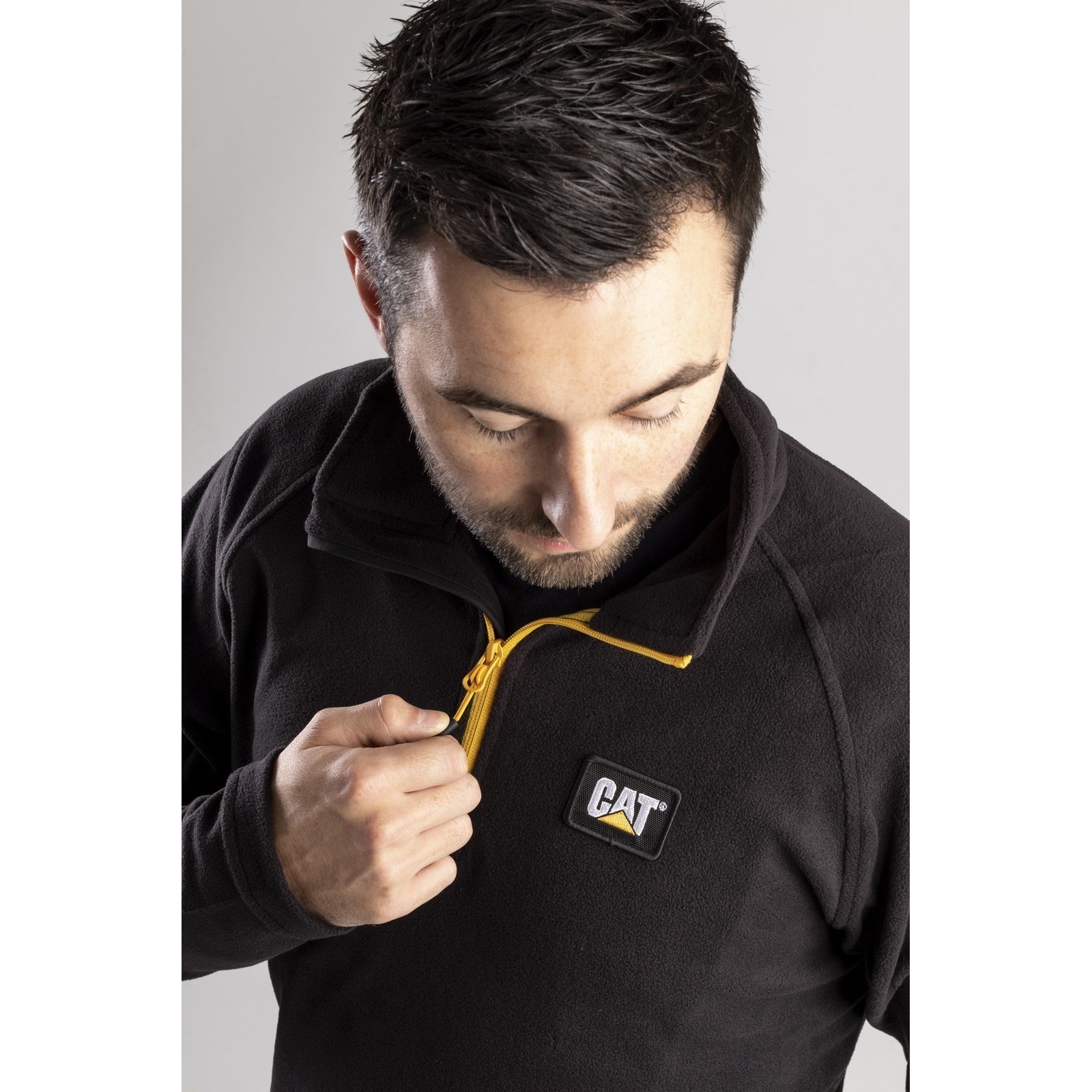 Caterpillar Concord Fleece Pullover för herrar 4XL Svart Caterpillar Concord Fleece Pullover för herrar 4XL Svart