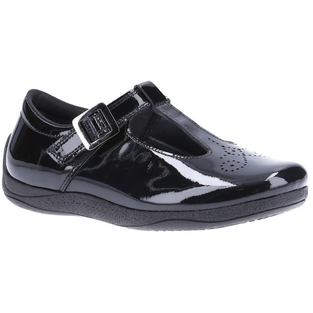 Hush Puppies Girls Eliza Patent Leather School Shoes (13 UK Child) (Black Patent) Hush Puppies Girls Eliza Patent Leather School Shoes (13 UK Child) (Black Patent)
