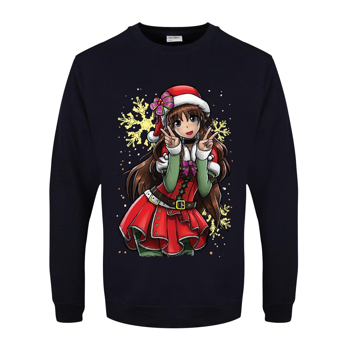 Tokyo Spirit Mens Christmas Jumper (XXL) (Navy)