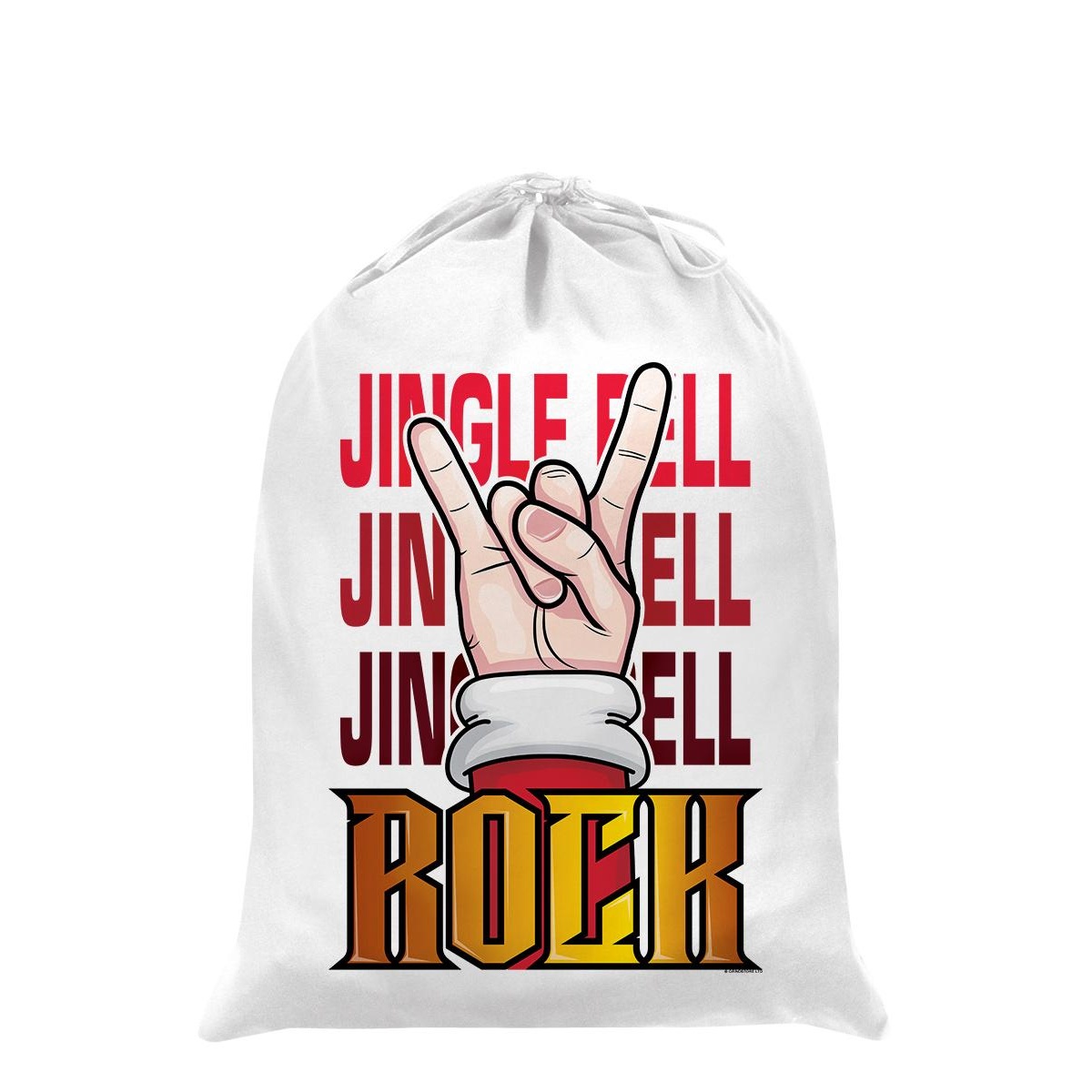 Grindstore Jingle Bell Rock Santa Sack (One Size) (White)