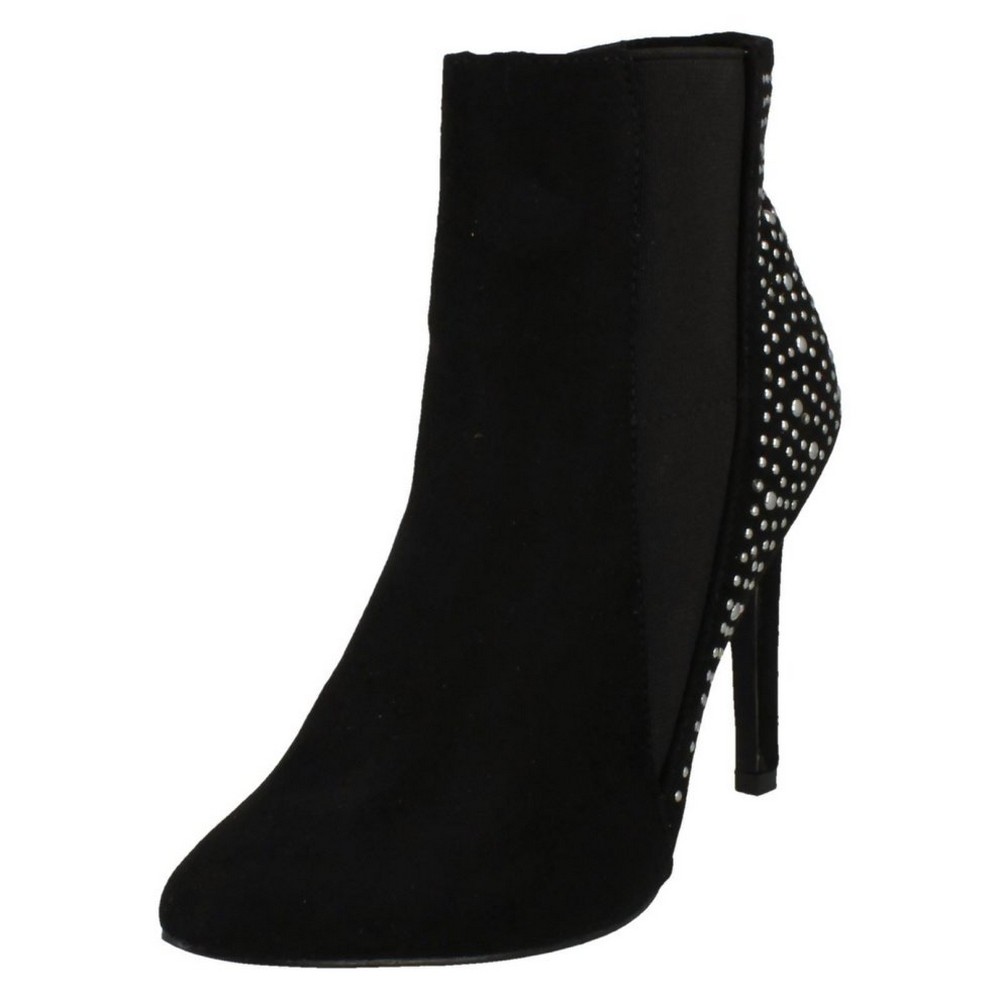 Anne Michelle Kvinnor Damer Slim Heel Ankle Boots UK Size 6 Sv Anne Michelle Kvinnor Damer Slim Heel Ankle Boots UK Size 6 Sv