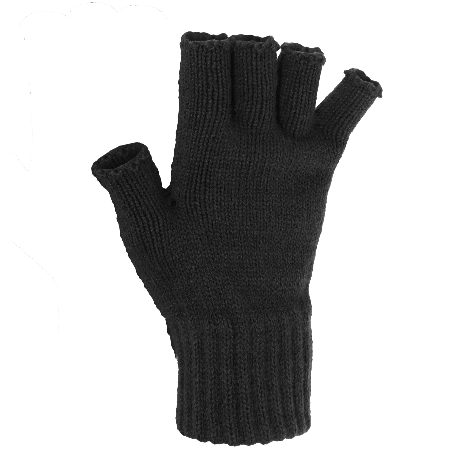 FLOSO Ladies /Womens Winter Warm Casual Thermal Fingerless Gloves (6 ...