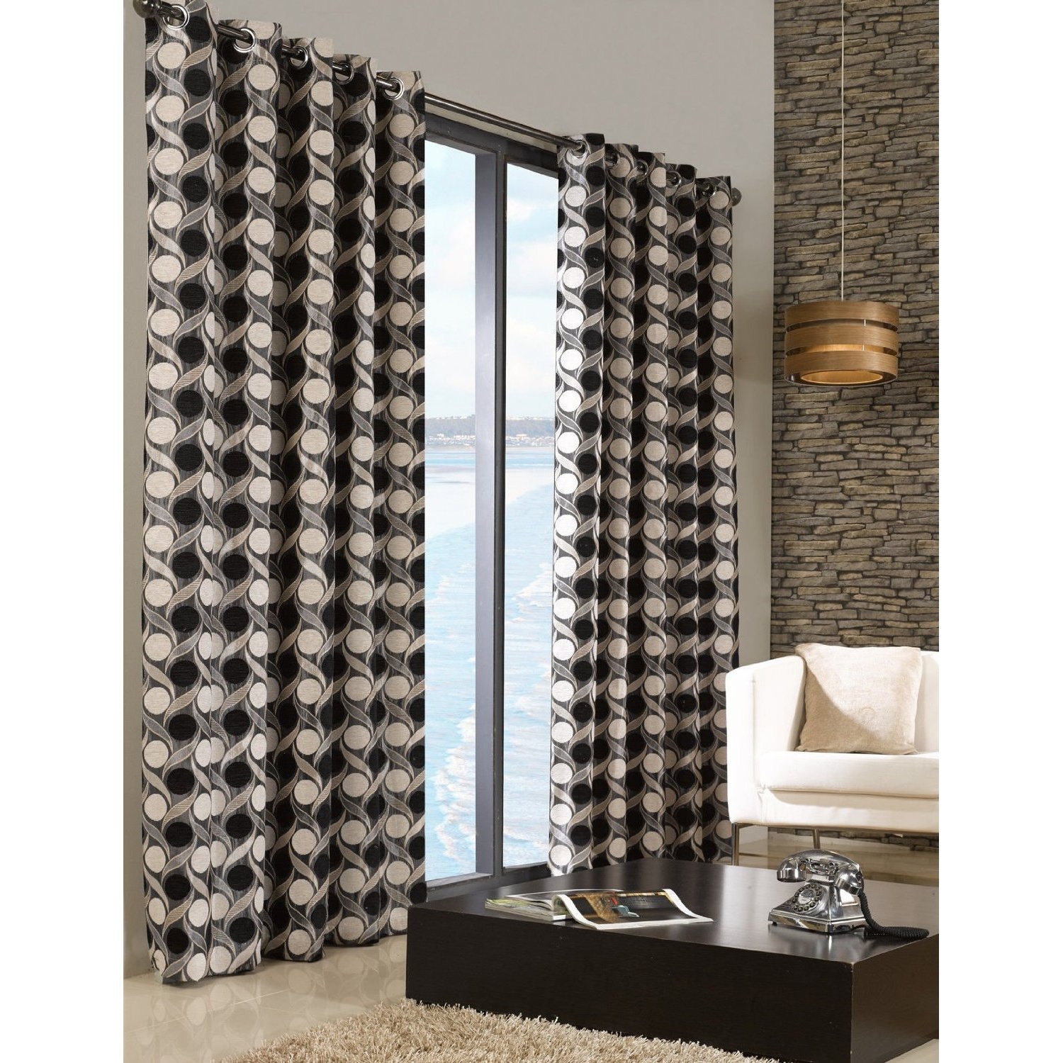 Black Patterned Curtains Magnificent Decorating Black Patterned Curtains Magnificent Decorating