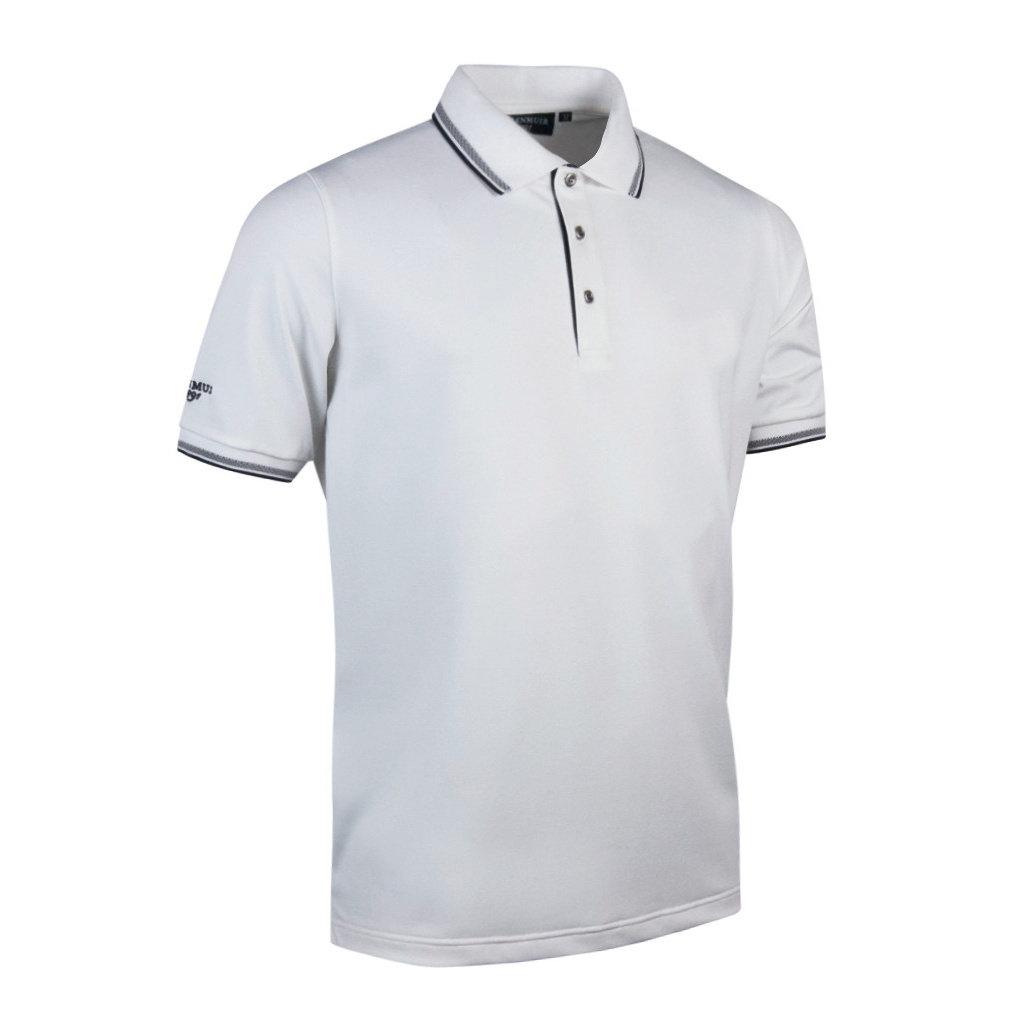 PC2407 Glenmuir Mens Tipped Short Sleeve Moisture Wicking Polo Shirt