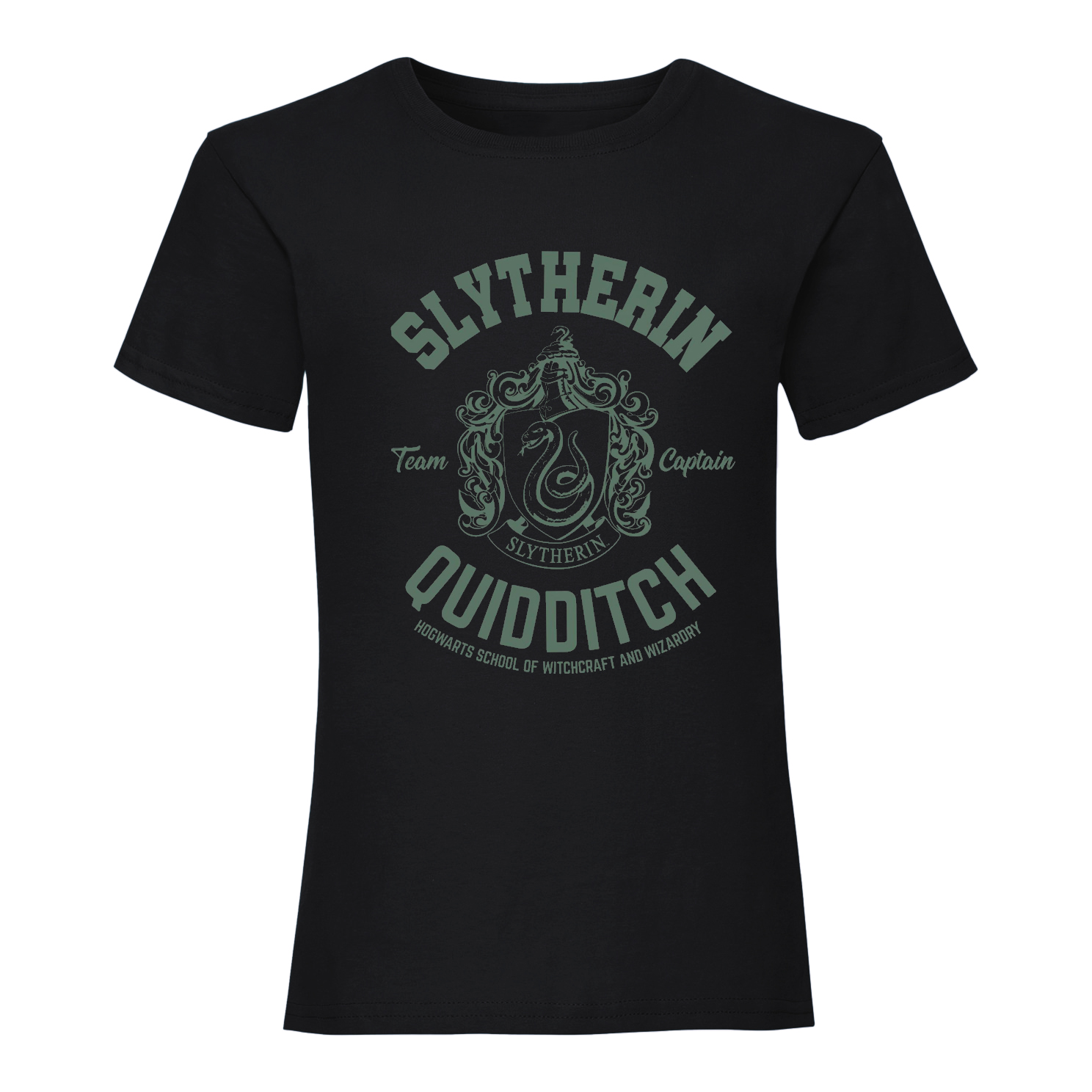 Harry Potter Womens/Ladies Slytherin Quidditch Fitted T-Shirt (XL) (Black)