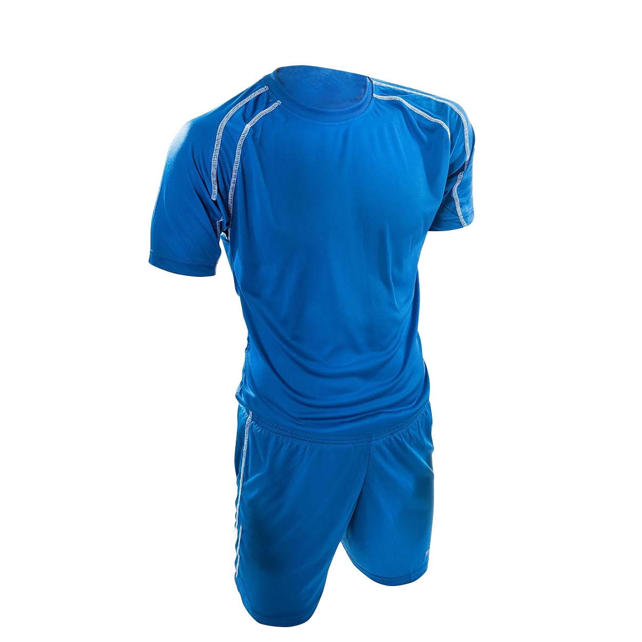 thumbnail image 3 of Precision - Juego de Camiseta y Pantalón Corto Deportivo Lyon para Adultos Unisex (Azul Real/Blanco), 3 of 3