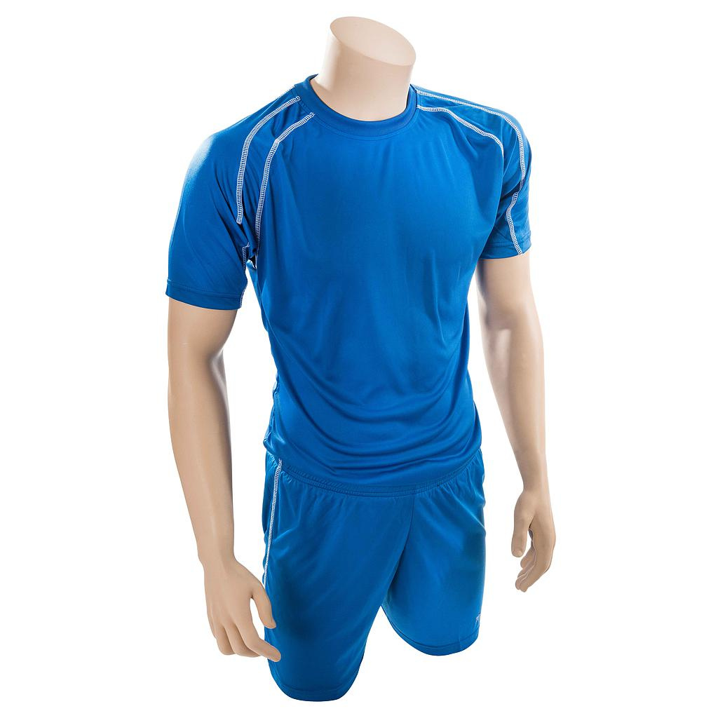 thumbnail image 2 of Precision - Juego de Camiseta y Pantalón Corto Deportivo Lyon para Adultos Unisex (Azul Real/Blanco), 2 of 3