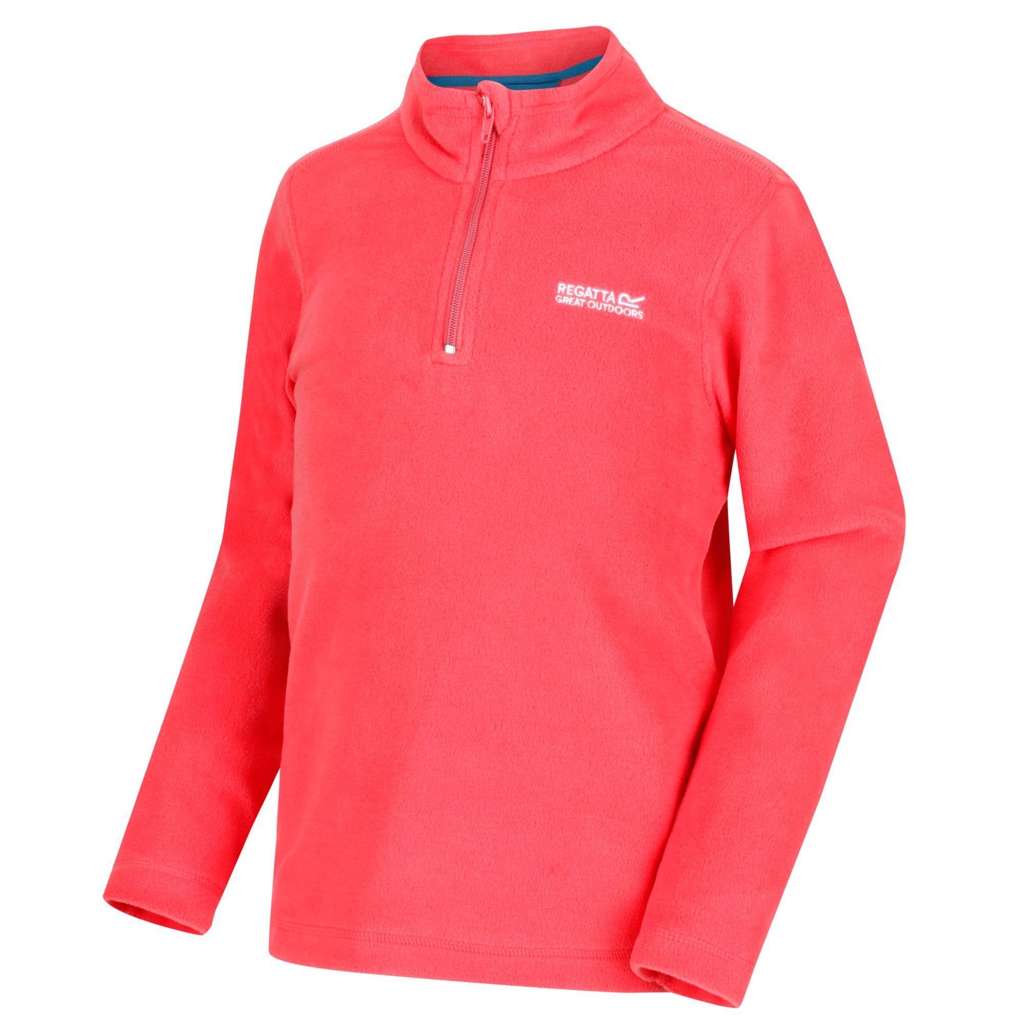 Regatta Boys Girls Loco Half Zip Junior Fleece Top Grey Sports Outdoors
