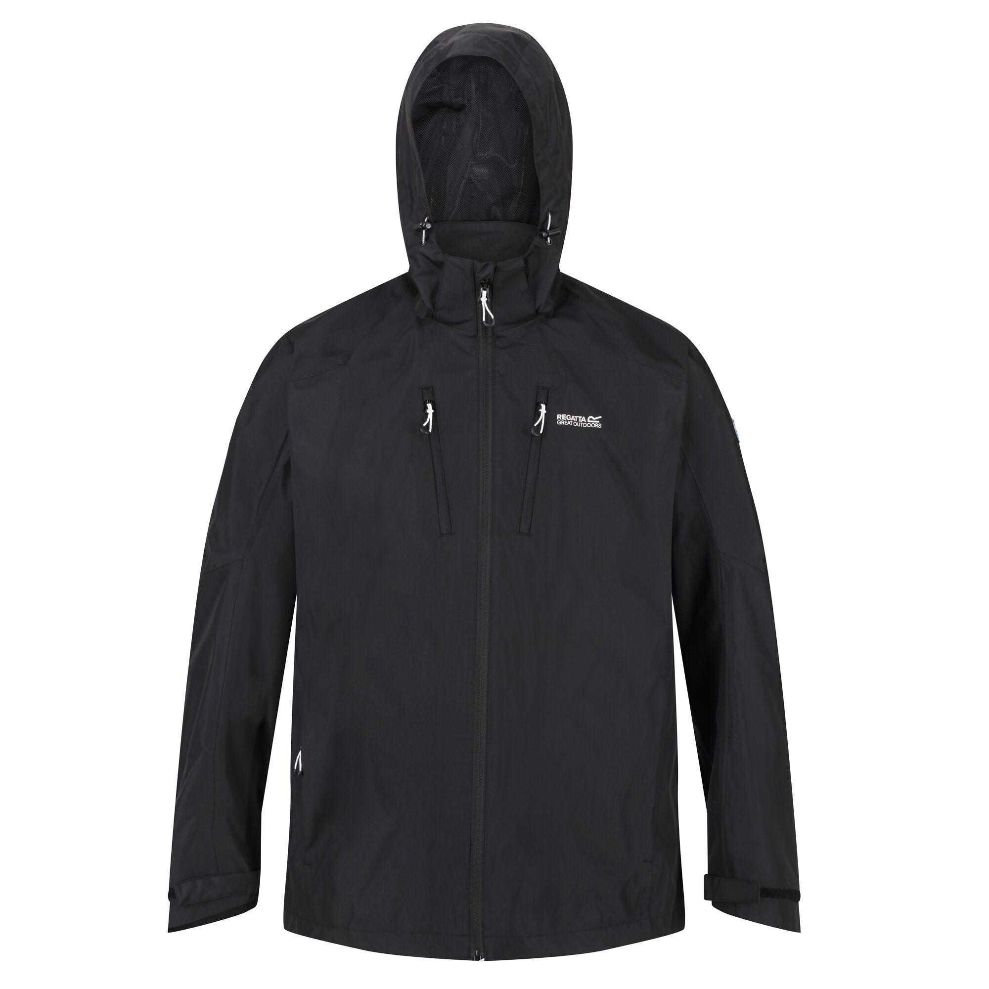 Regatta Mens Calderdale IV Waterproof Softshell Hooded Walking Jacket - Black, XL