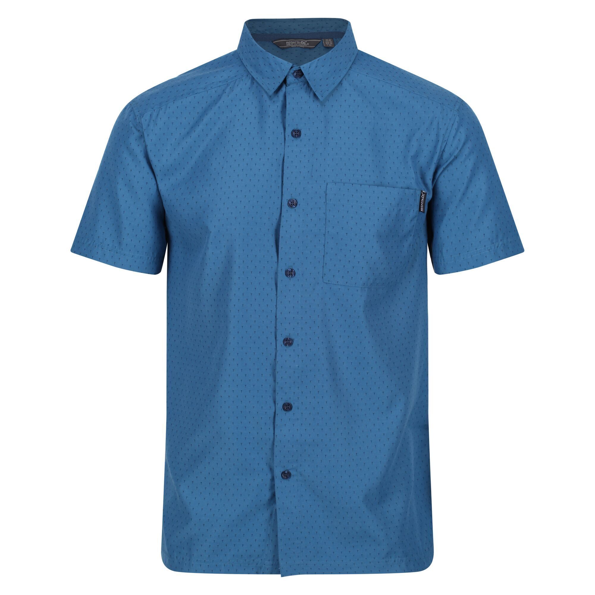 Regatta Mens Mindano VI Dotted Shirt (M) (Dynasty Blue)