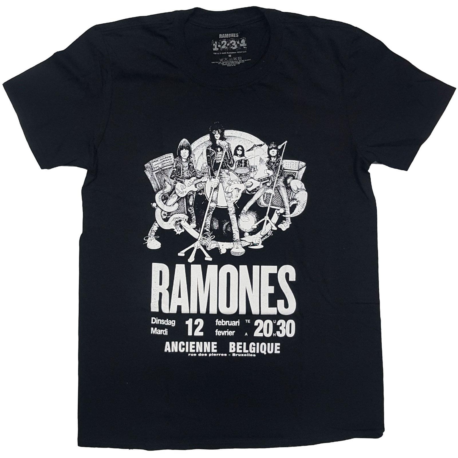 thumbnail image 2 of Ramones - Camiseta Belgique para Adultos Unisex (Negro), 2 of 3