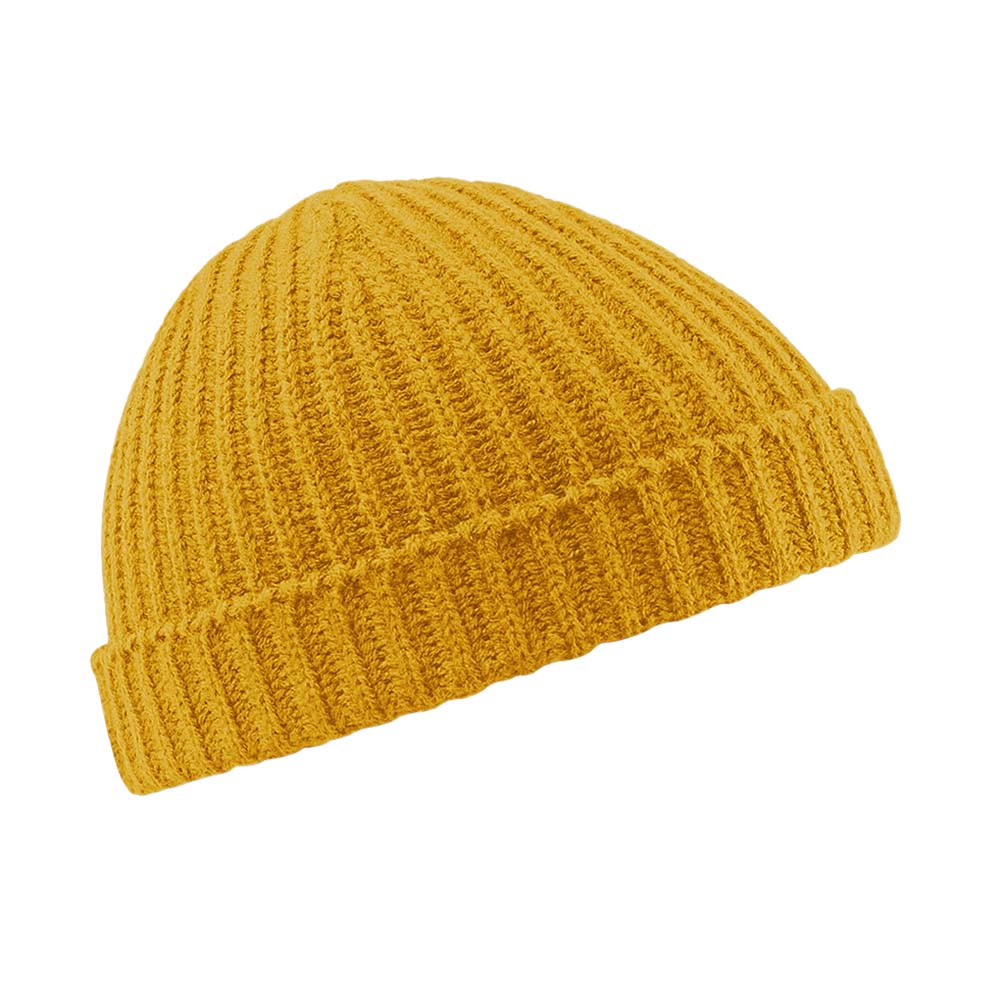 Beechfield Unisex Retro Trawler Winter Beanie Hat Ribbed Warm Thermal RW246