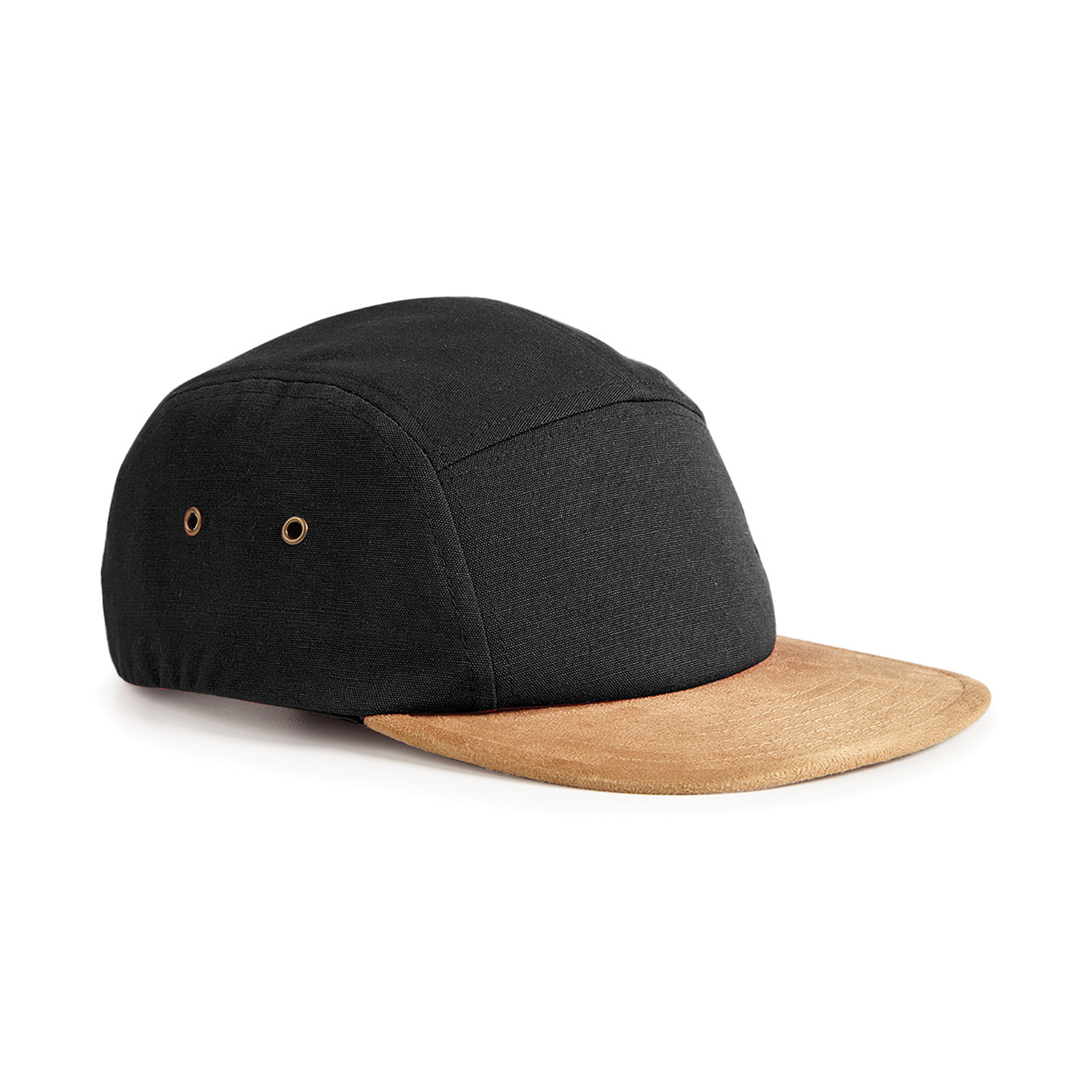 Beechfield Contrasting Suede Peak Snapback Baseball Cap Beechfield Contrasting Suede Peak Snapback Baseball Cap
