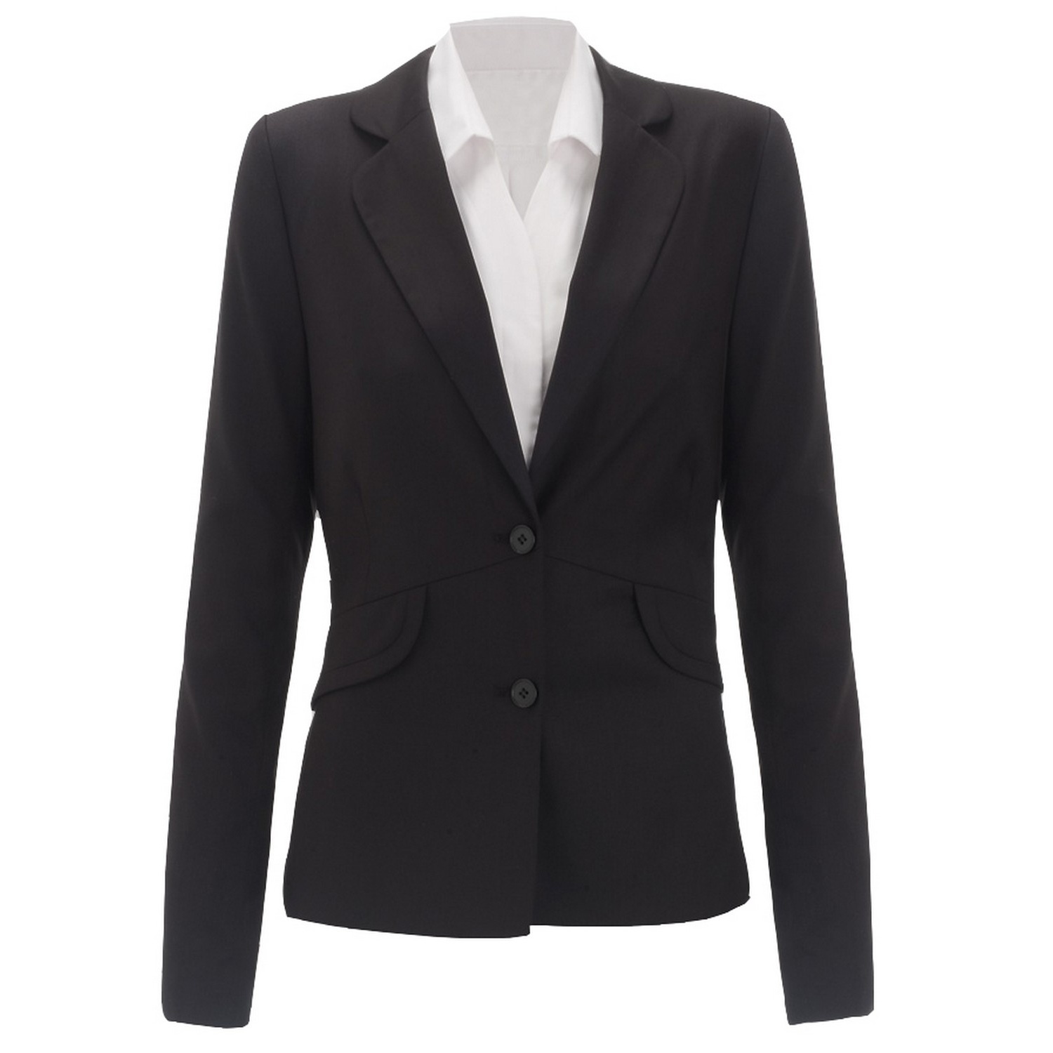 Alexandra Womens/Ladies Icona Formal Fitted Work Suit Jacket (10R) (Black)