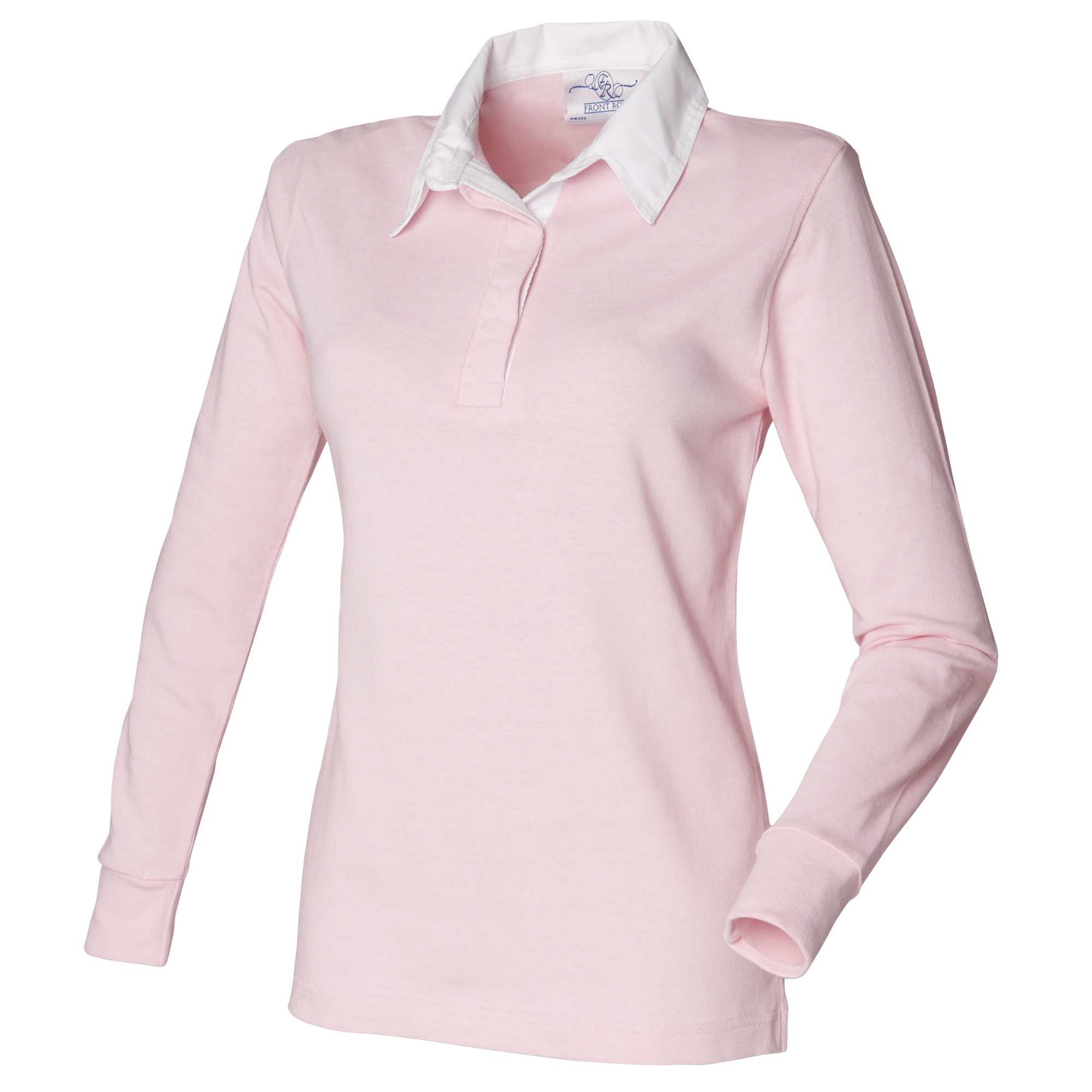 Front Row Womens/Ladies Long Sleeve Plain Sports Rugby Polo Shirt