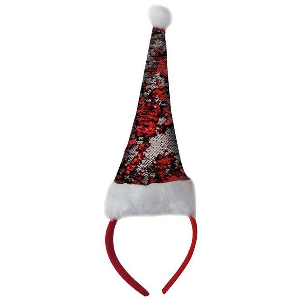 - Berretto da babbo natale con paillette su cerchietto - RW7269