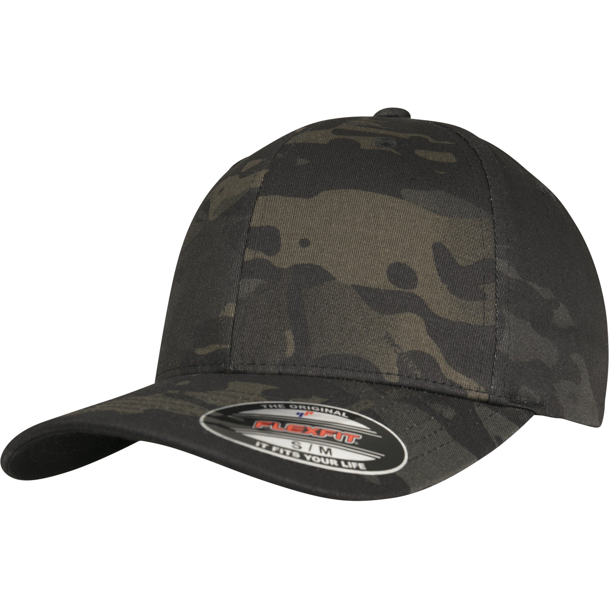 Flexfit by Yupoong Multi Camouflage Cap - Black Multicam, S/M