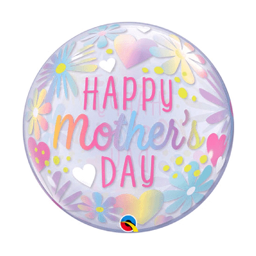 Qualatex 22in Mothers Day Floral Bubble Balloon SG18577 eBay