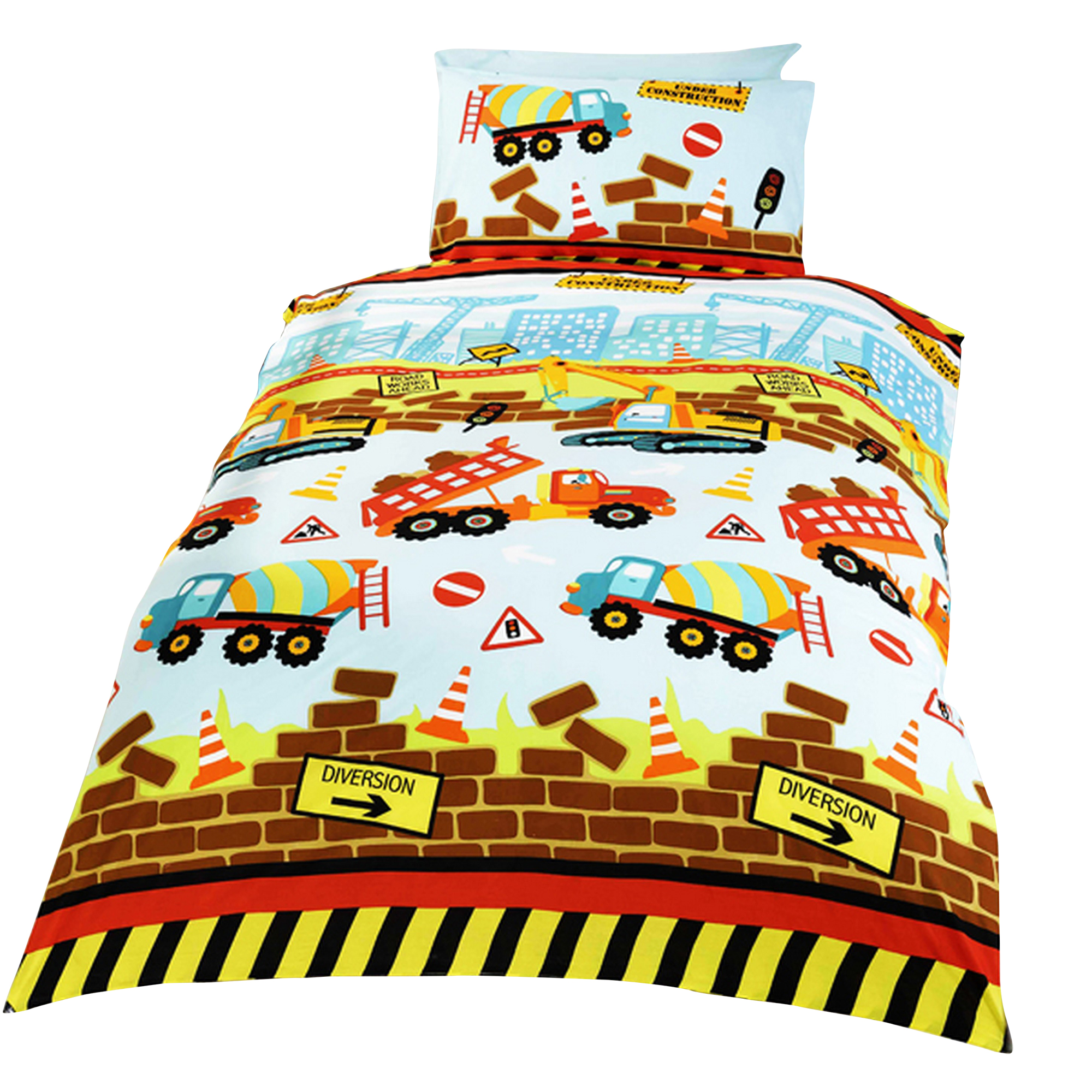 Under Construction Childrens/Boys Single (Twin) Duvet ...