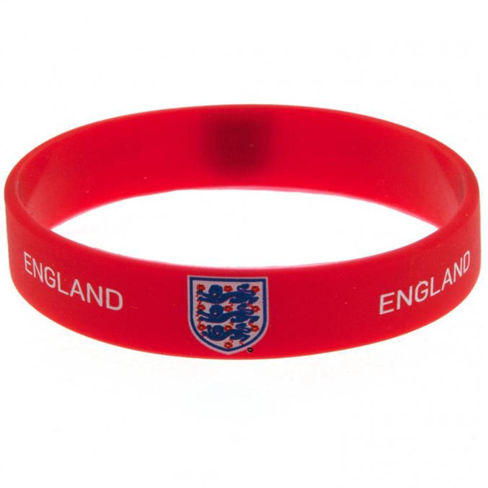 England FA Official Silicone Wristband (One Size) (Red)