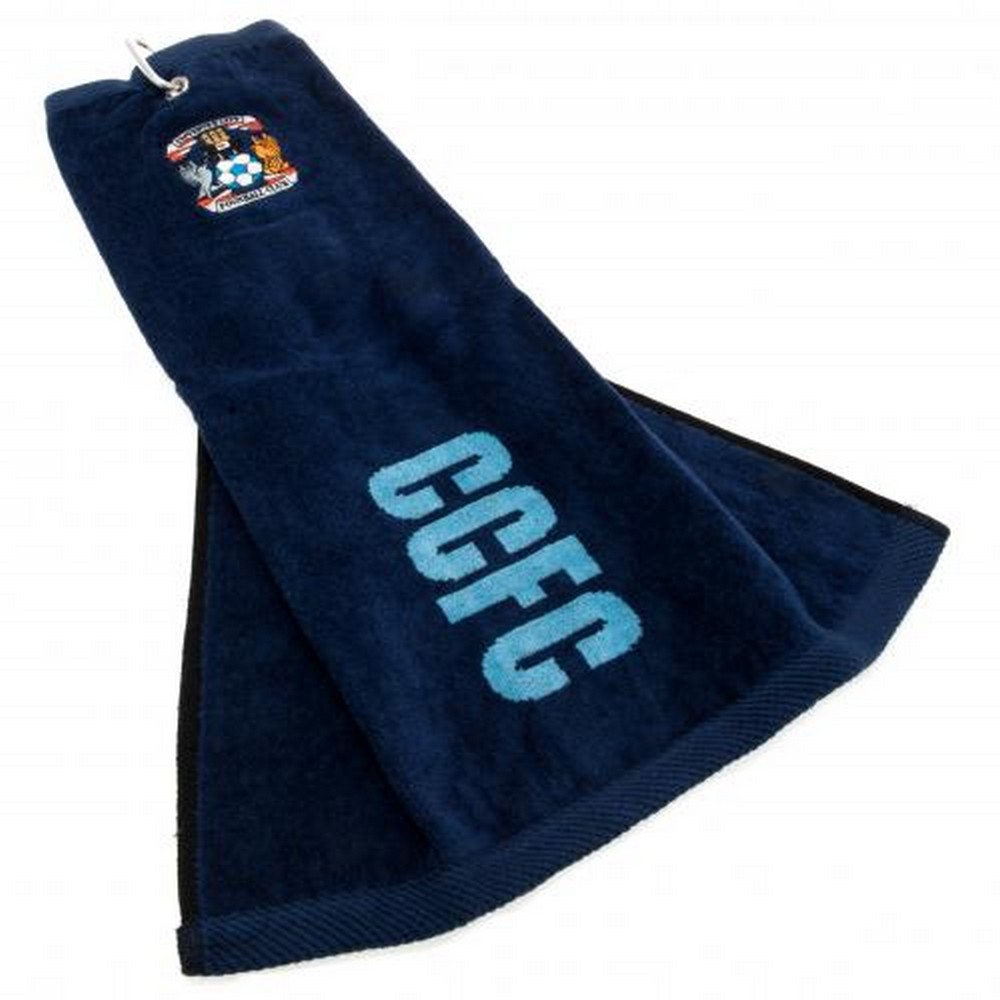 Coventry City FC Official Tri-Fold Towel (One Size) (Blue)