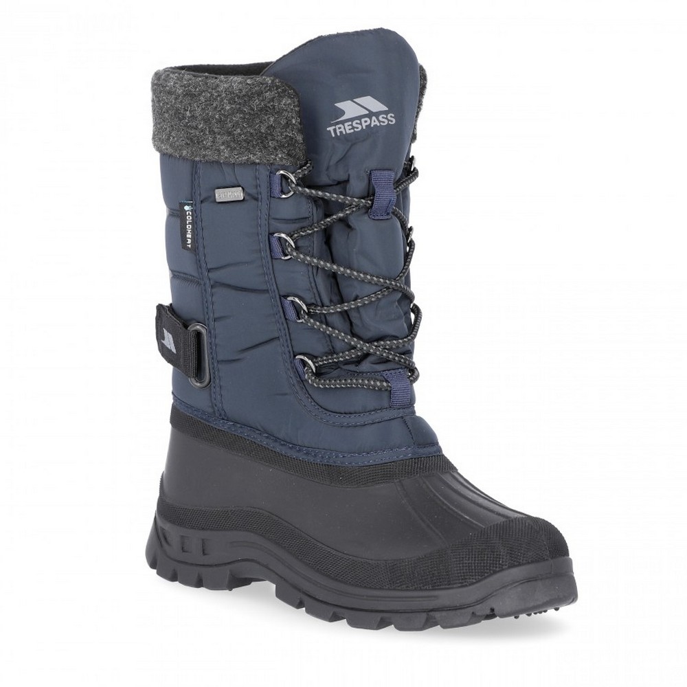 Trespass Youths Boys Strachan Snow Boots (4 Youth UK) (Navy)