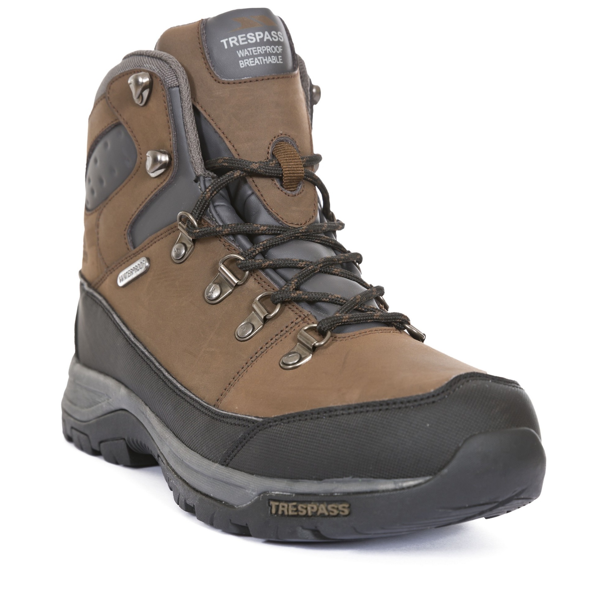Hiking Shoes & Boots TP3200 Trespass Mens Carmack Waterproof Lace Up Mid Hiking Boots Men's