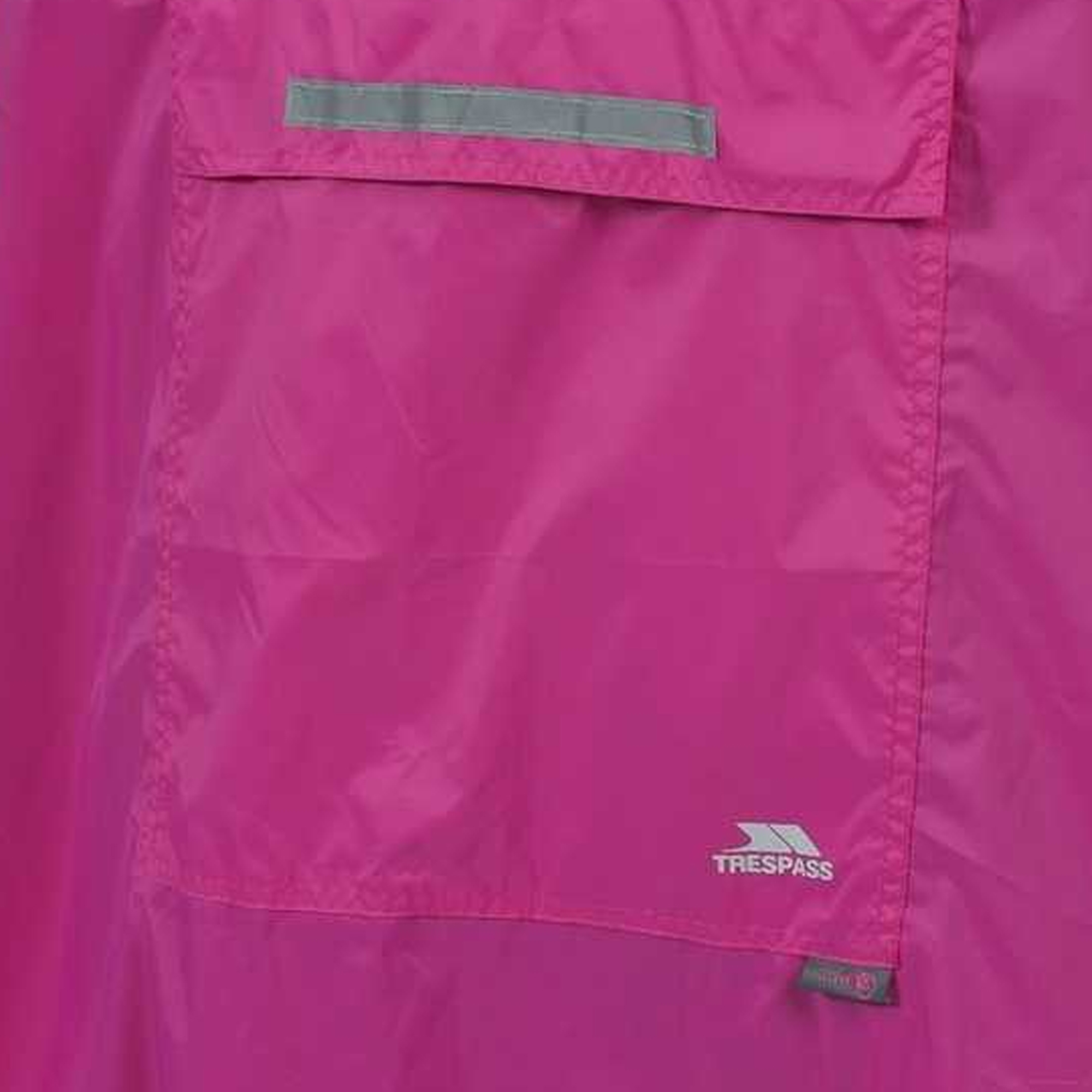 Trespass Qikpac Unisex Hooded Waterproof Packaway Poncho (L) (Cobalt)
