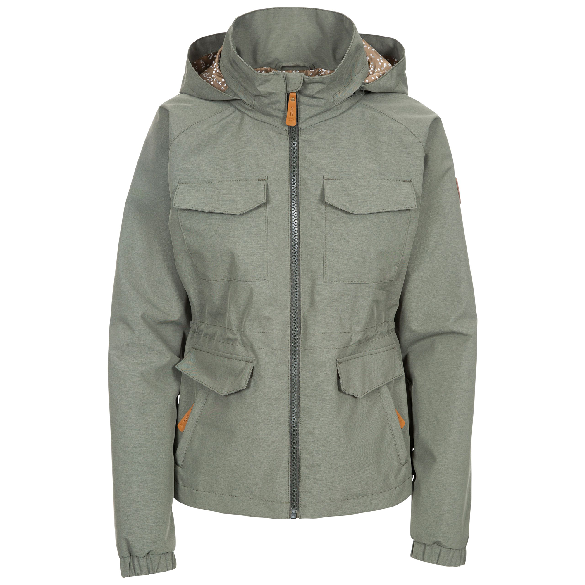 trespass fleece lined waterproof jacket