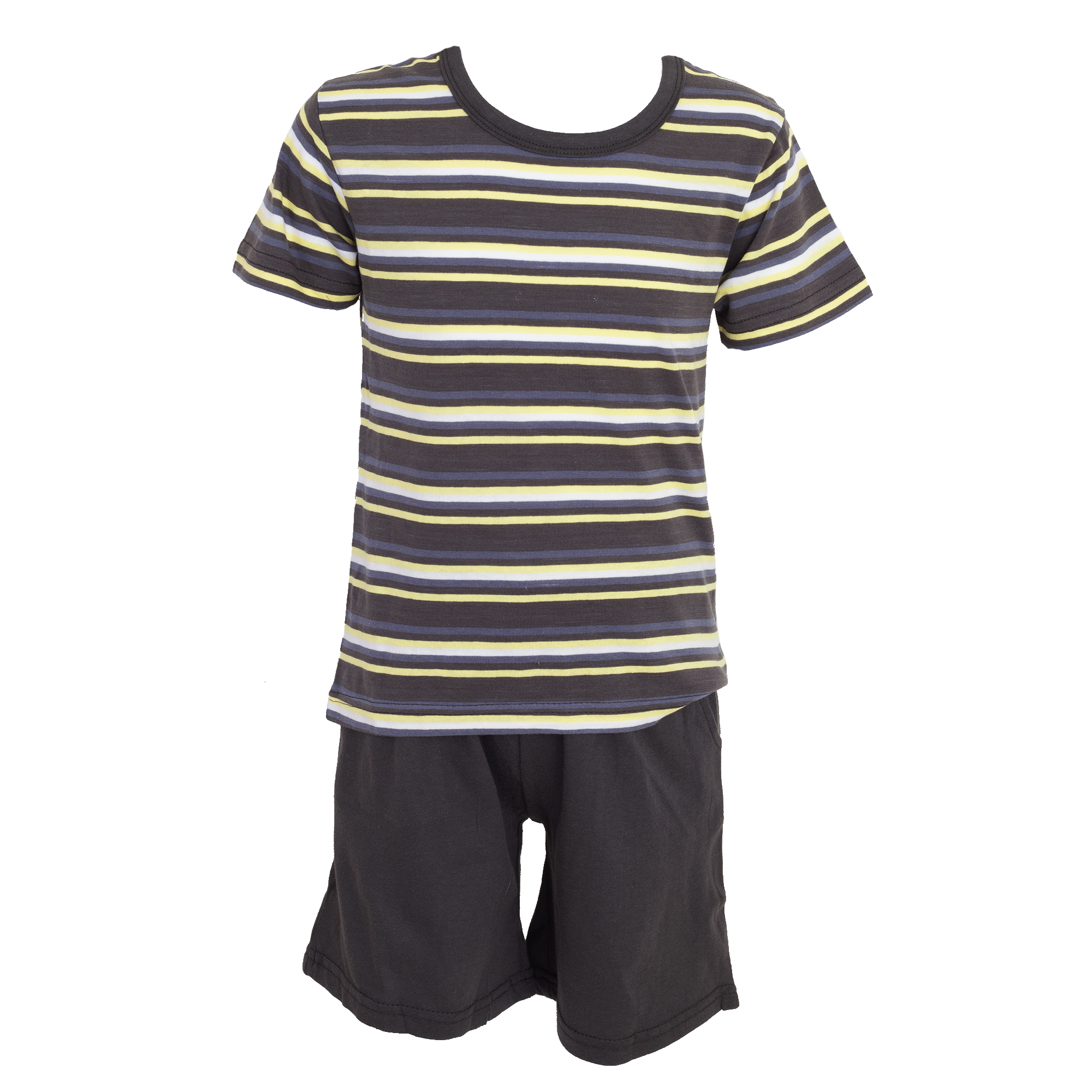 Tom Franks Childrens//Kids Jersey Striped Short Pyjama Set 254